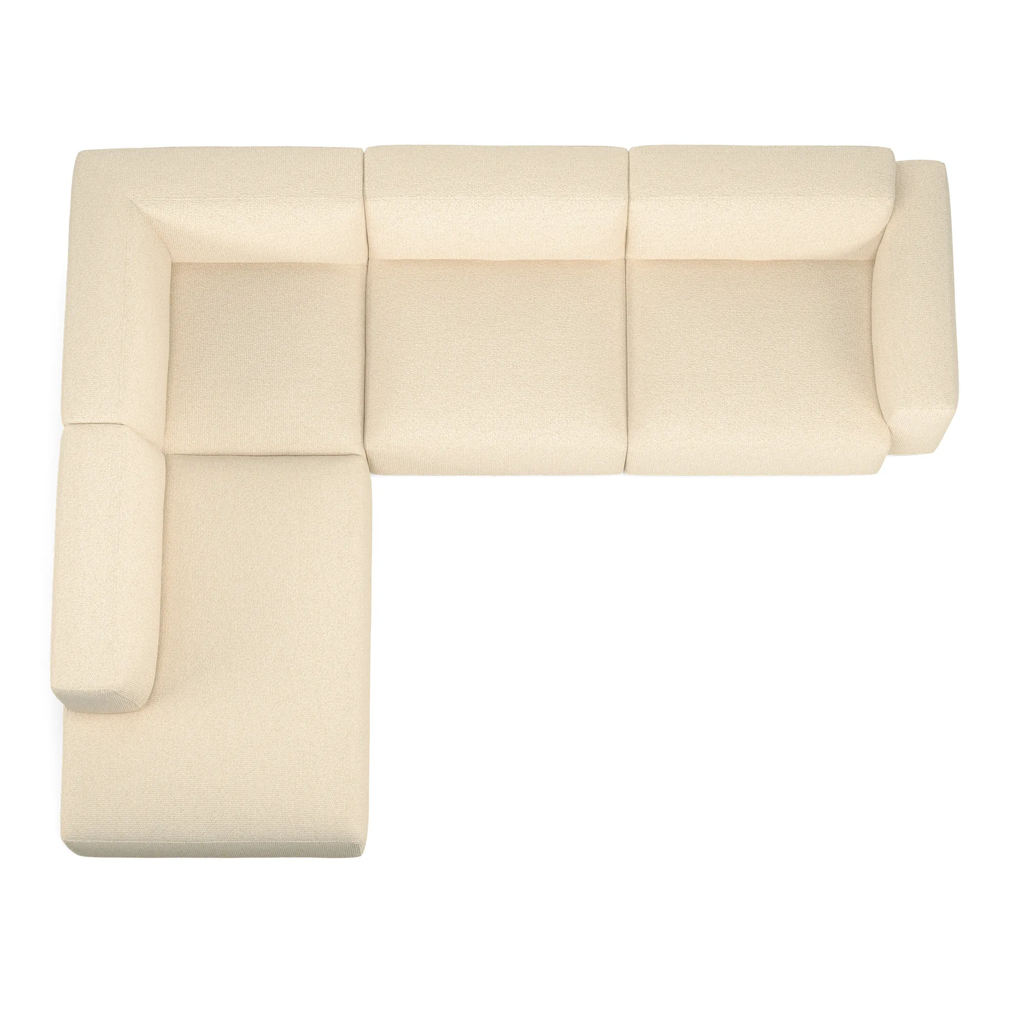 Brick 4-Seater Corner Open End Left - 9