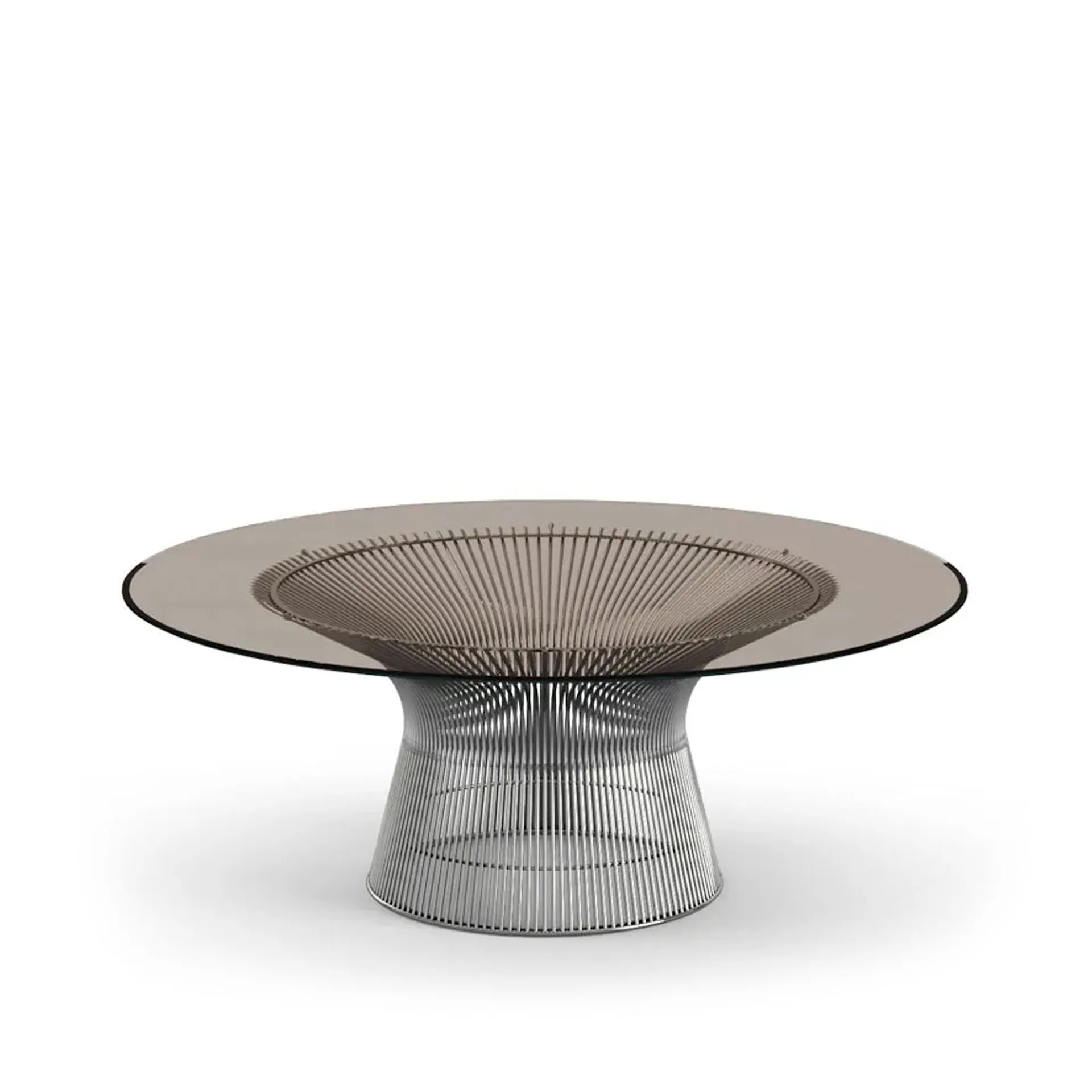 Platner Coffee Table Ø 92 cm Polished Nickel - Knoll - Warren Platner - NO GA