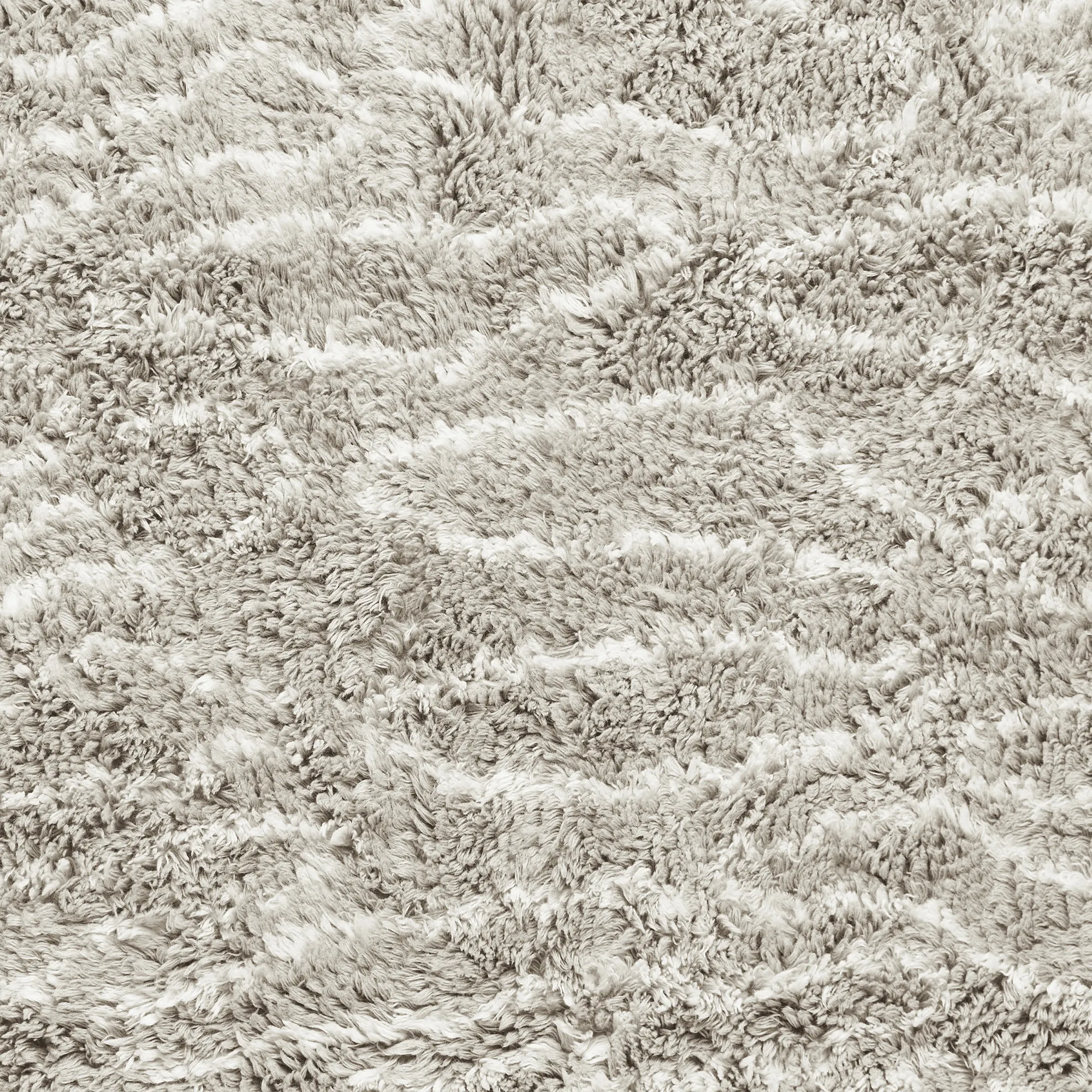 Shaggy Leo Grey Wool Rug - 3