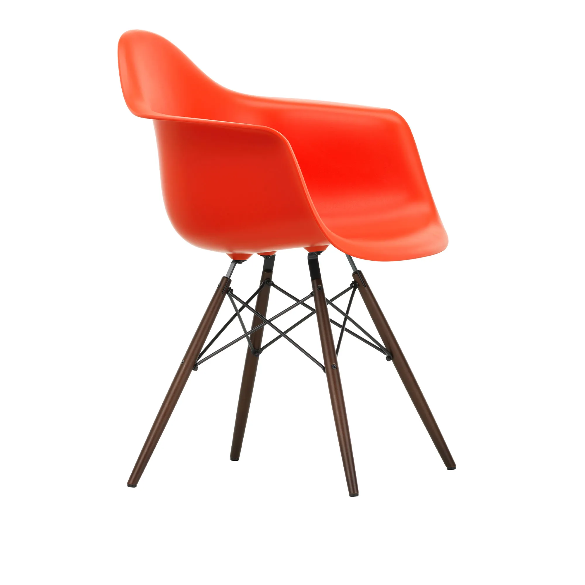 Eames RE Plastic Armchair DAW ruokapöydän tuoli Dark Maple - 1