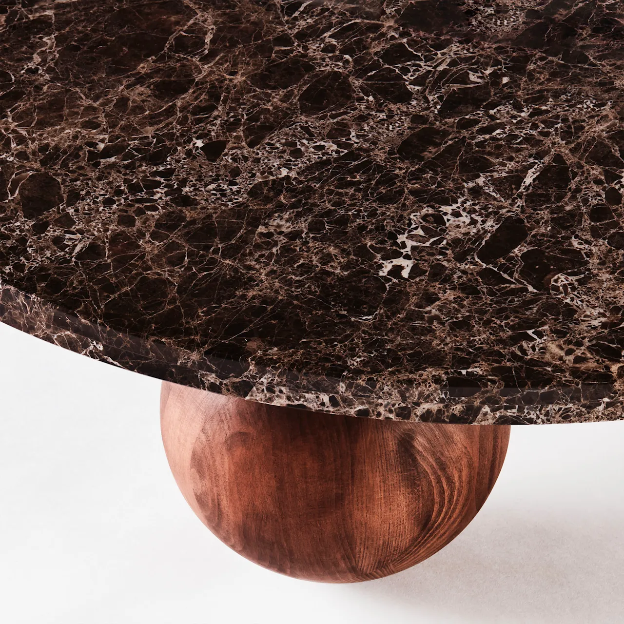 Sphere Sofa Table Round Dark Emperador
