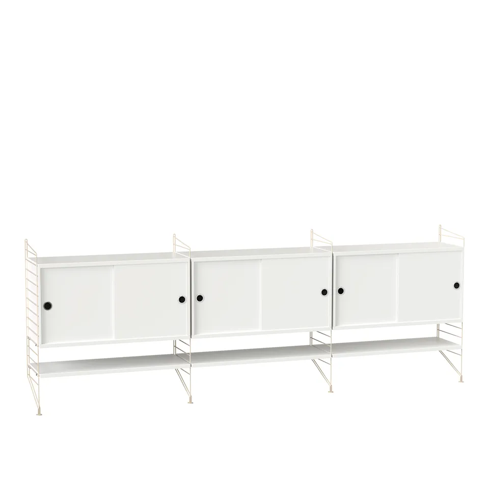Vardagsrum Hyllsystem F Vit / Beige