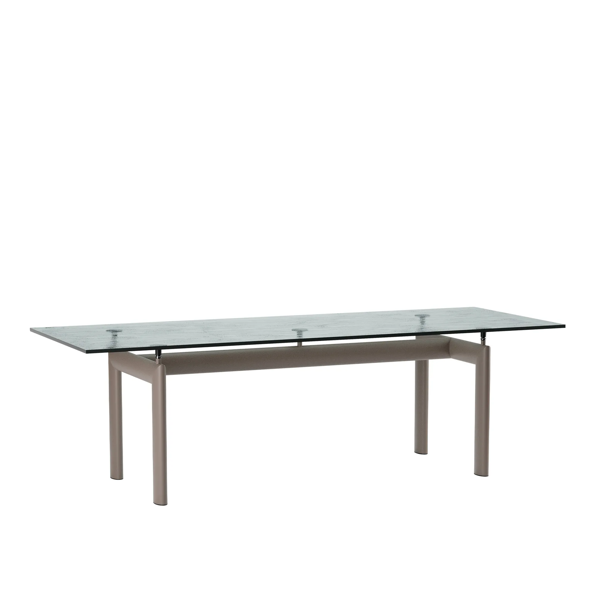 LC6 table tube d'avion Textured Glass 225 X 85 cm - 1