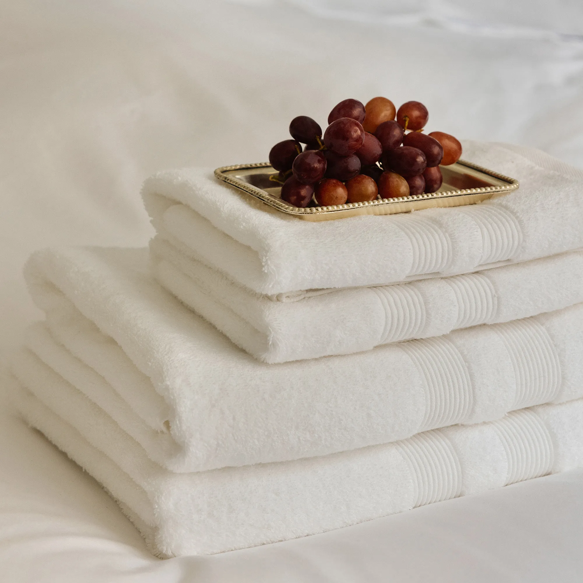 Fontana Organic White Towel - 3