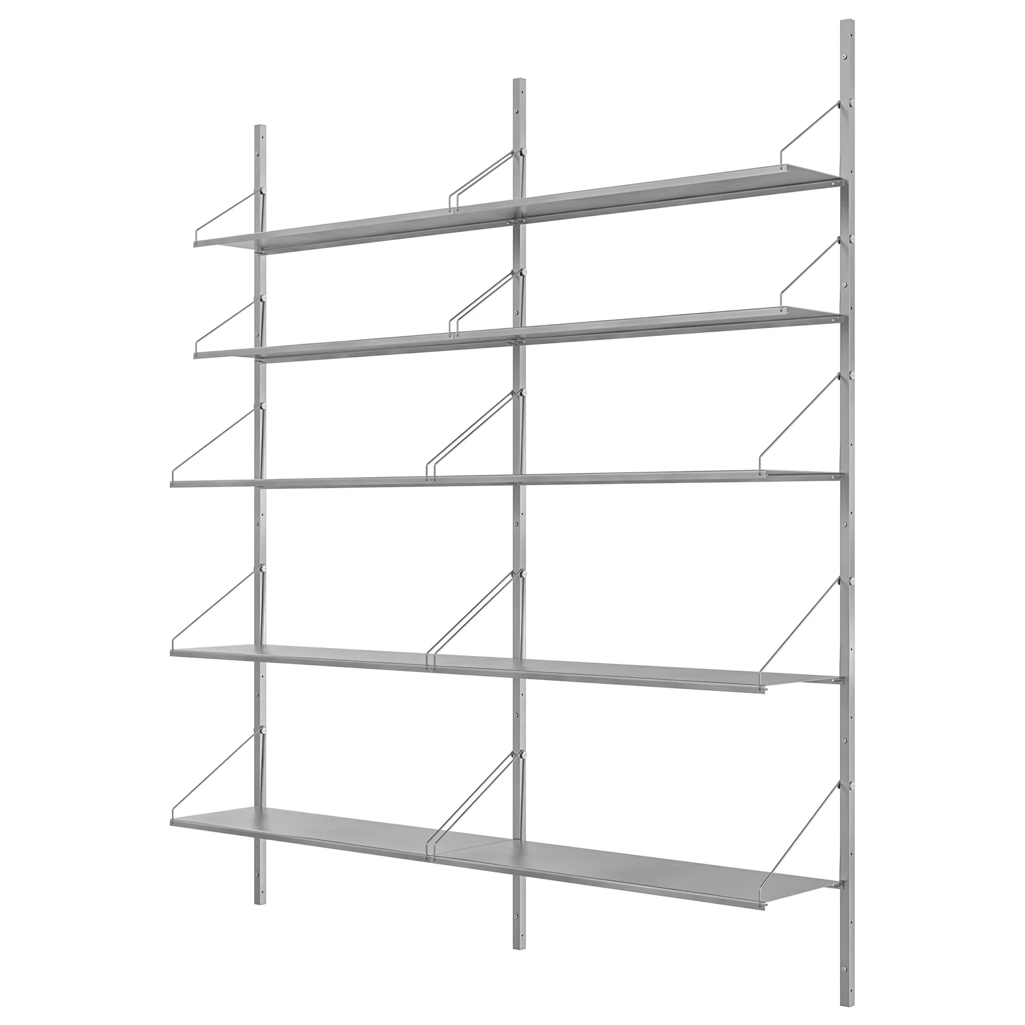 Shelf Library Double Section reolsystem 185/80 - 3