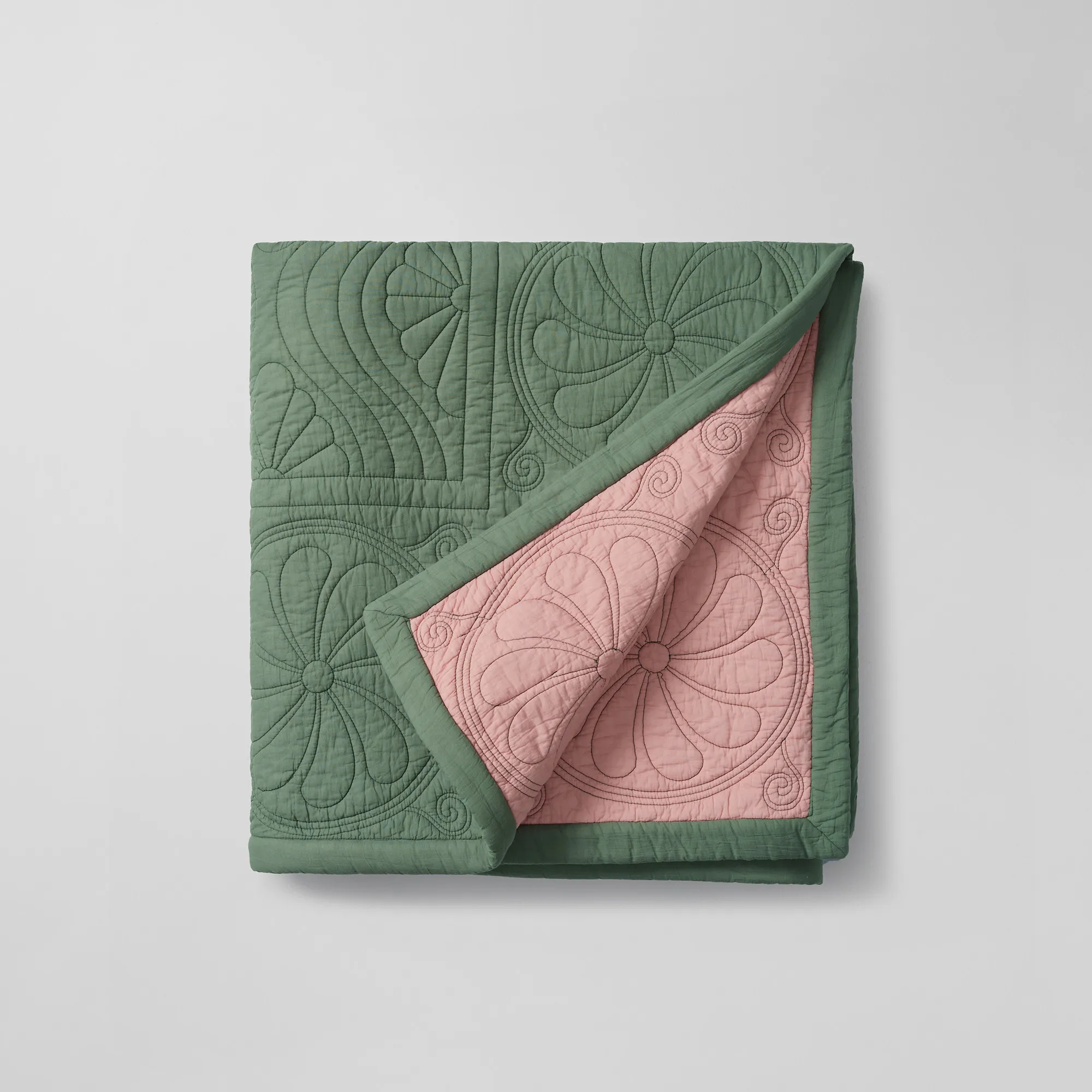 Durham Dew Green/Pink päiväpeitto - 8