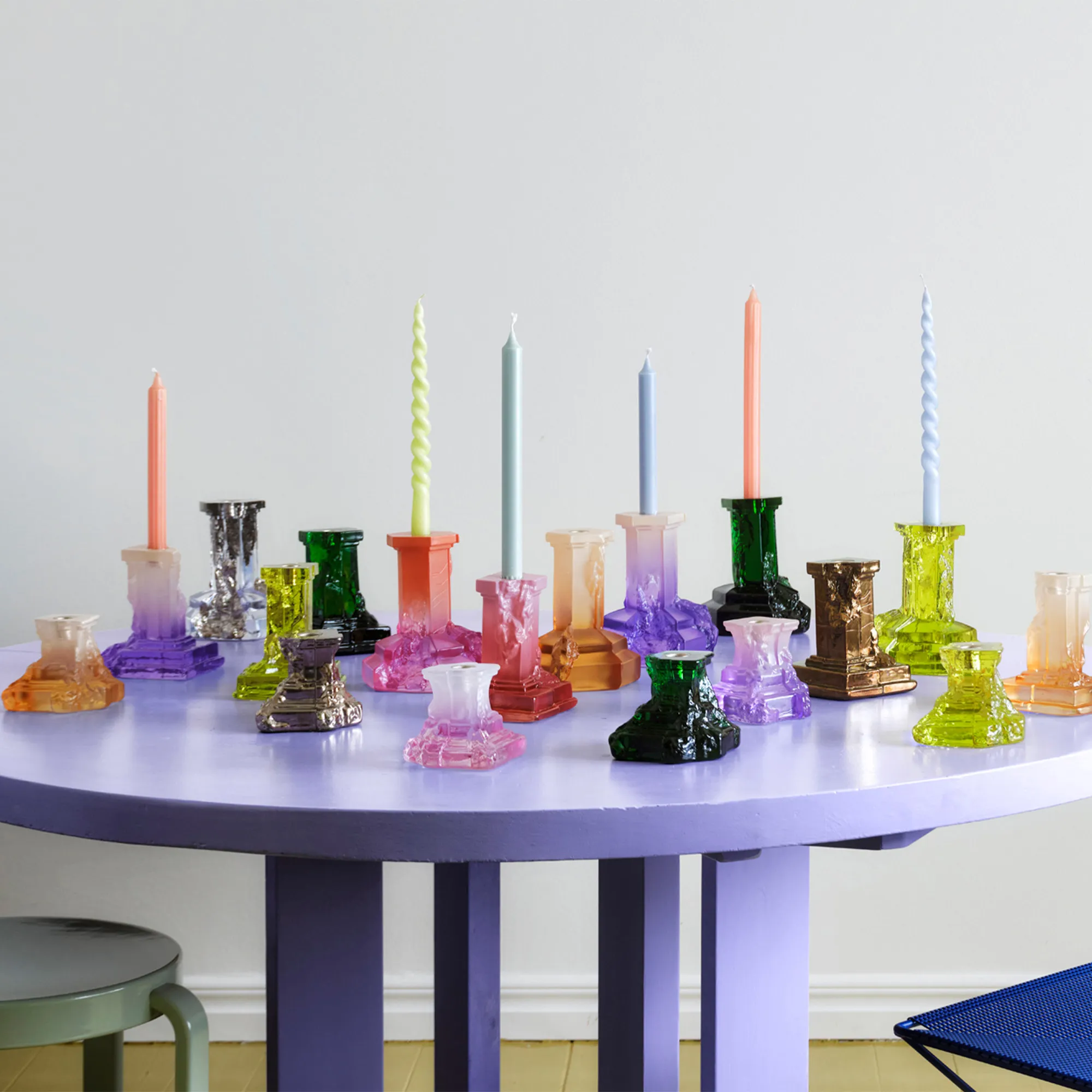 Rocky Baroque Candlestick Glossy Glaze - 5