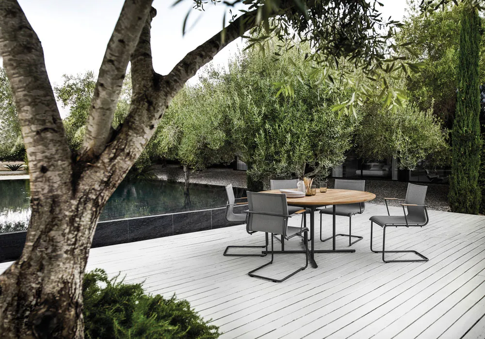 Whirl Teak Table 150 cm - 7