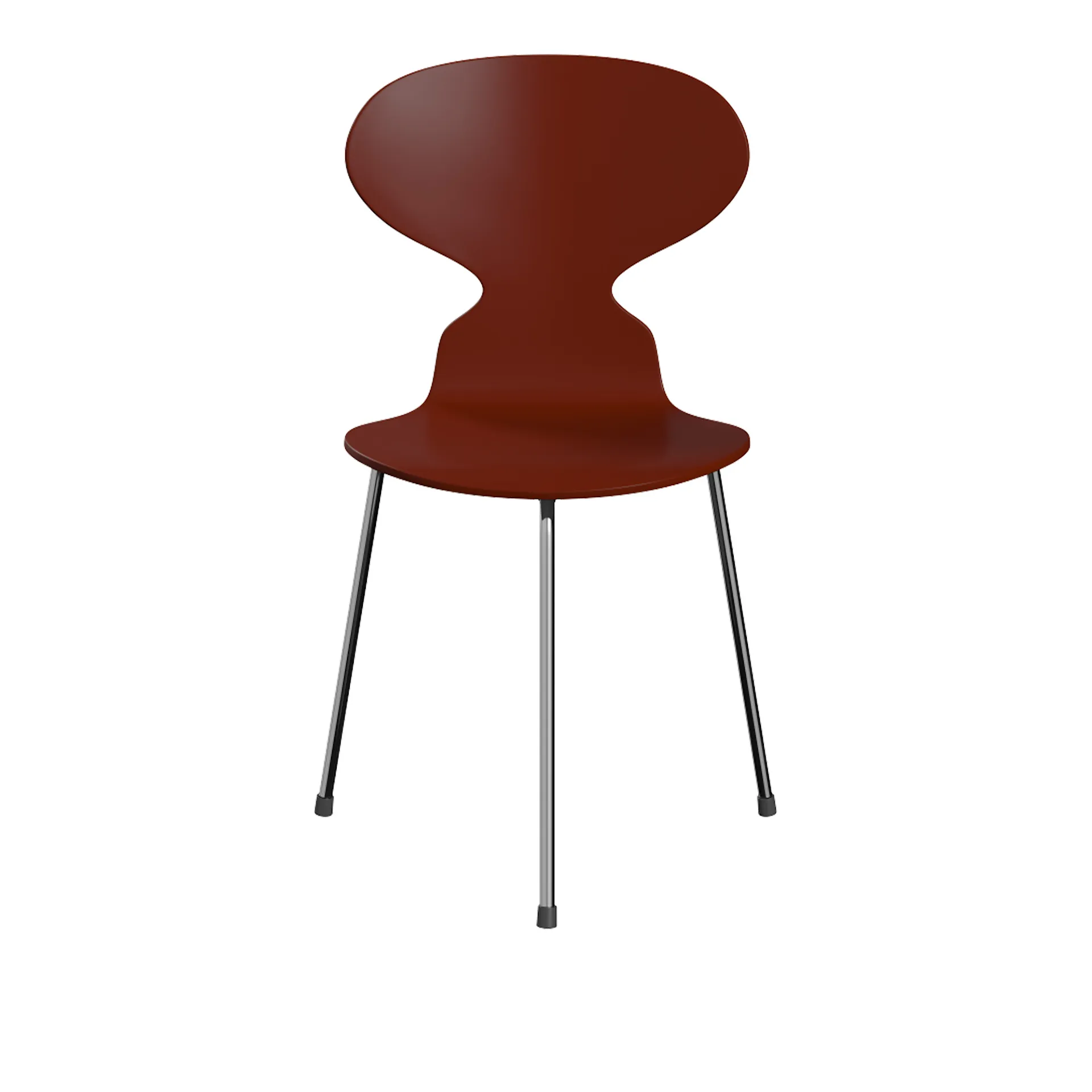 Ant 3100 lacquered beech veneer steel frame chrome - Fritz Hansen - Arne Jacobsen - NO GA