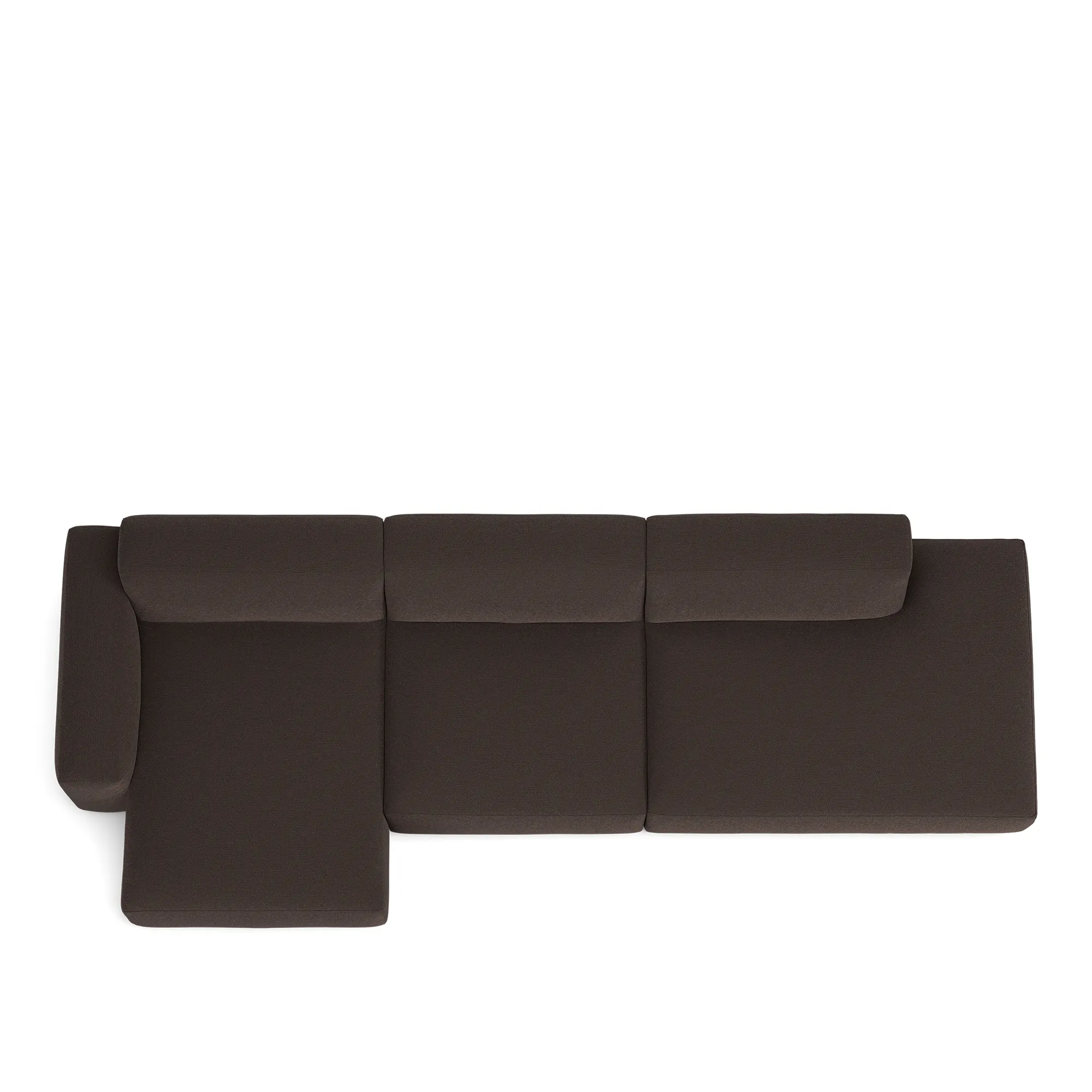 Brick 3-Seater Chaise Lounge Open End Right - 8