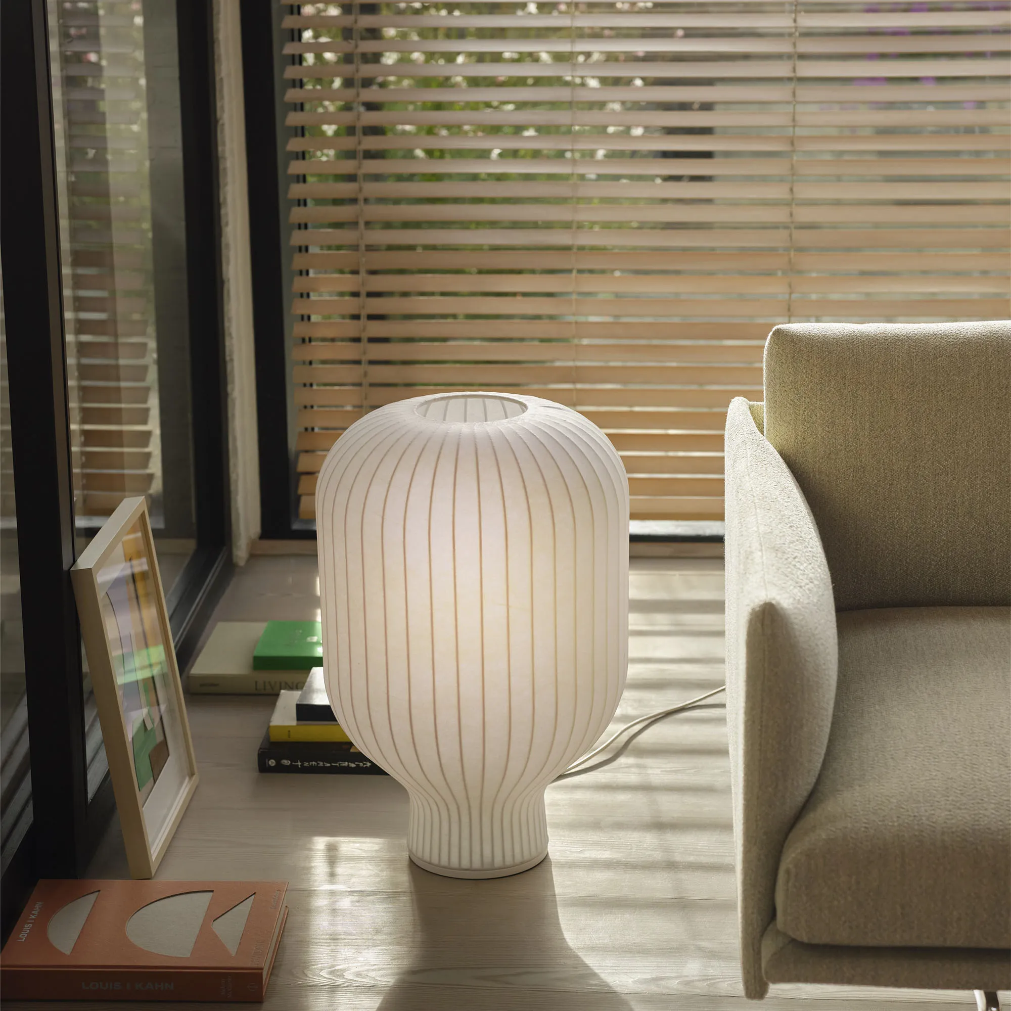 Strand bordlampe 59 cm hvid - 4