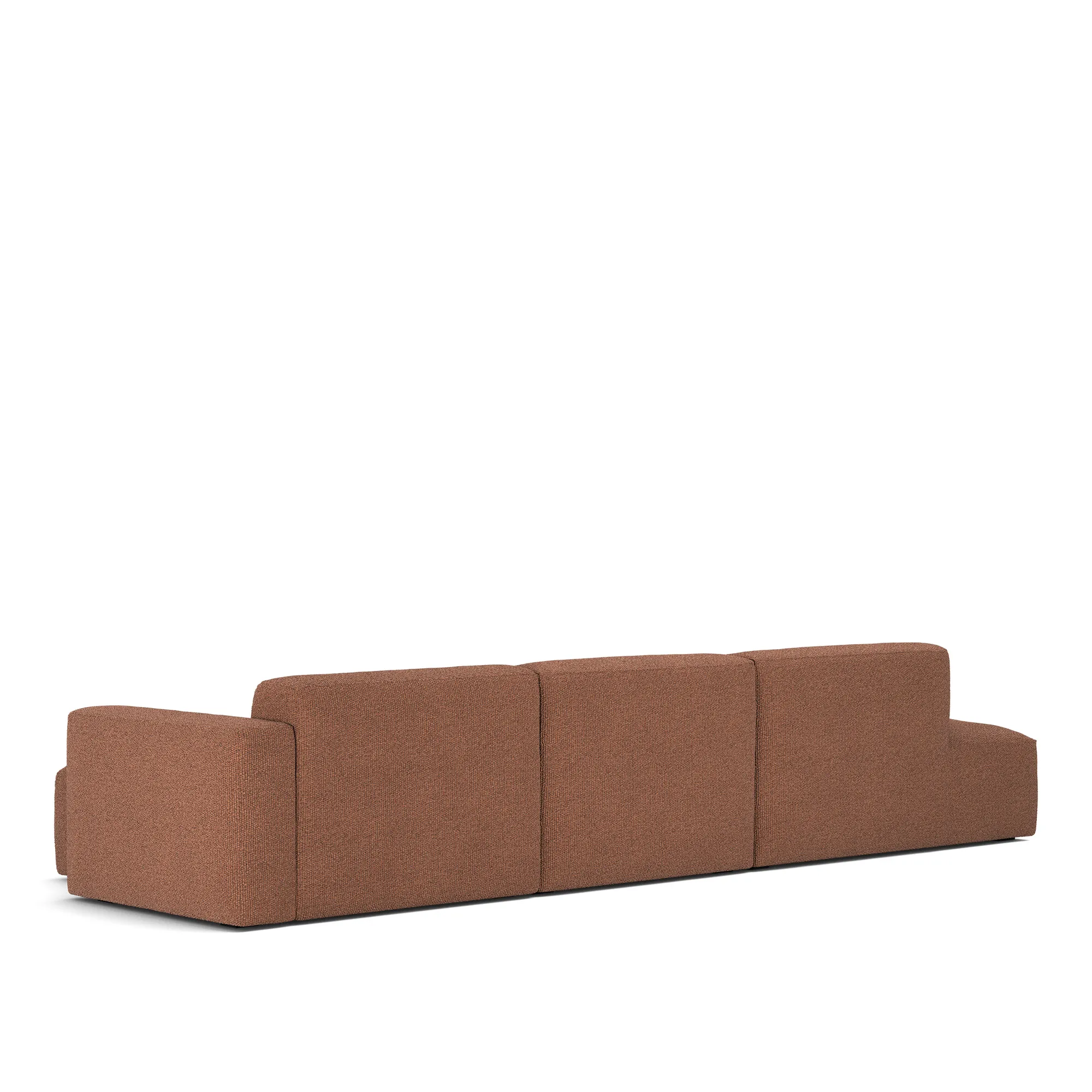 Brick 3-Seater Chaise Lounge Open End Left - 7