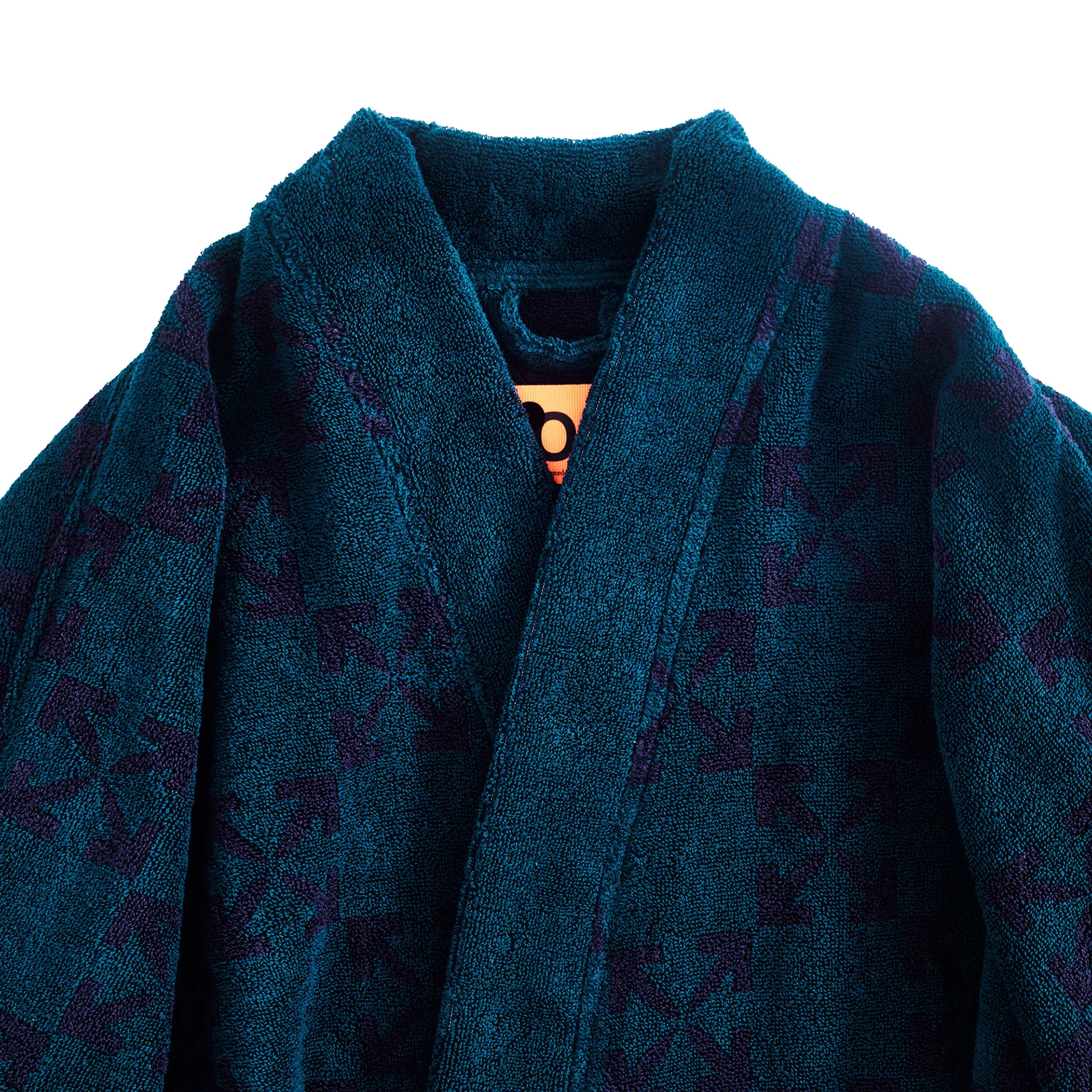 Arrow Pattern Bathrobe - Dark Irish Aubergine - Virgil Abloh - NO GA