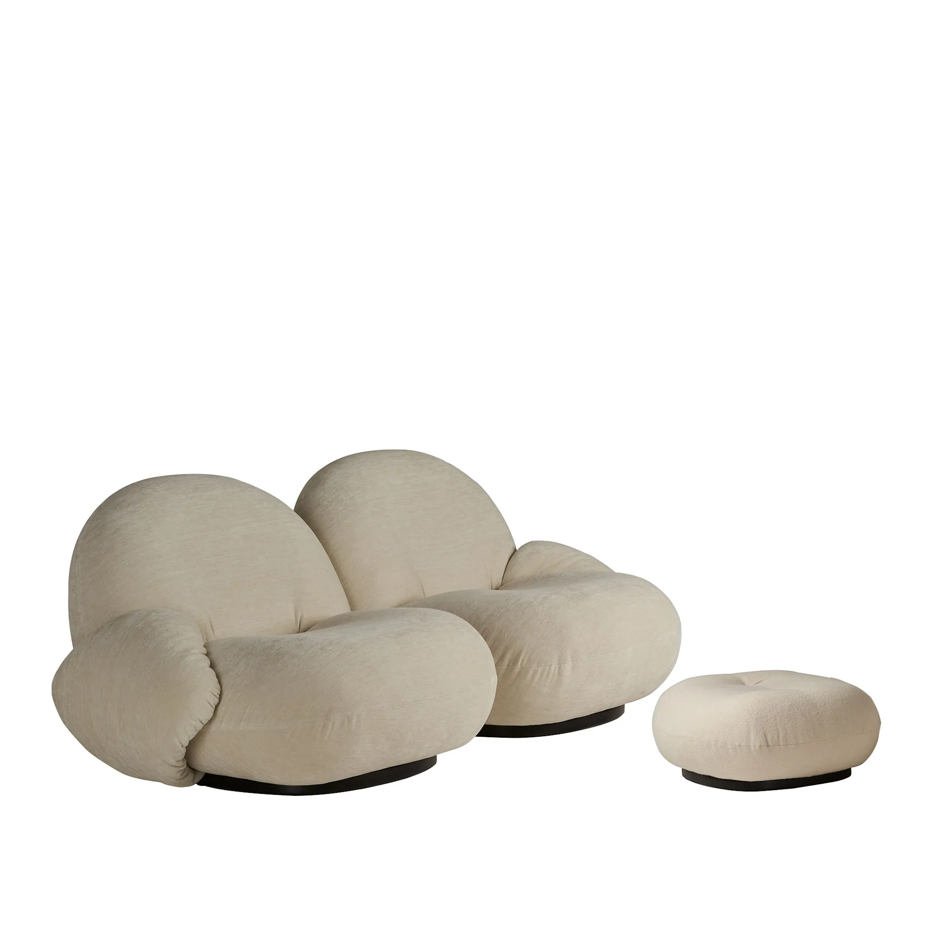 Pacha Sofa 2-seater + Ottoman with Armrest - Gubi - Pierre Paulin - NO GA