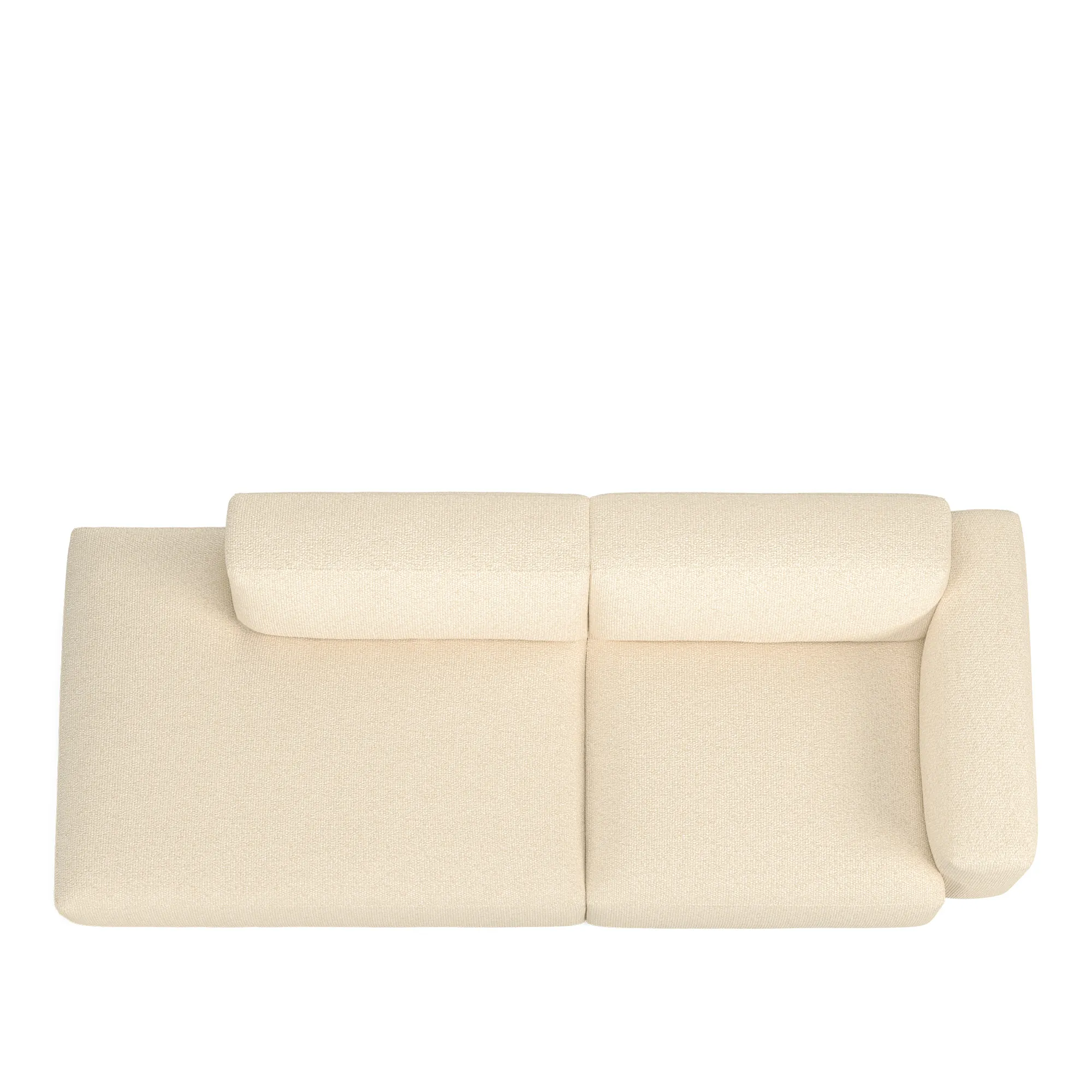 Brick 2-Seater Open End Left - 8