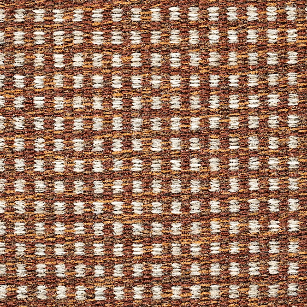Dot Icon Burnt Terracotta 781 Wool Rug