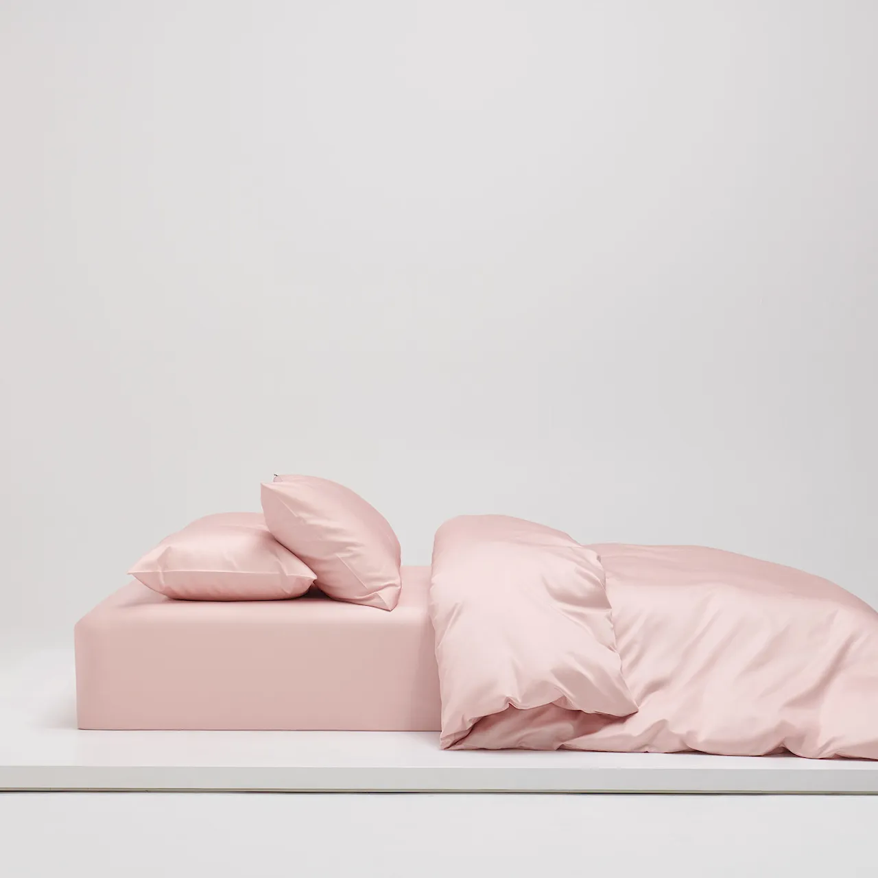 Shade dynebetræk satin dusty pink