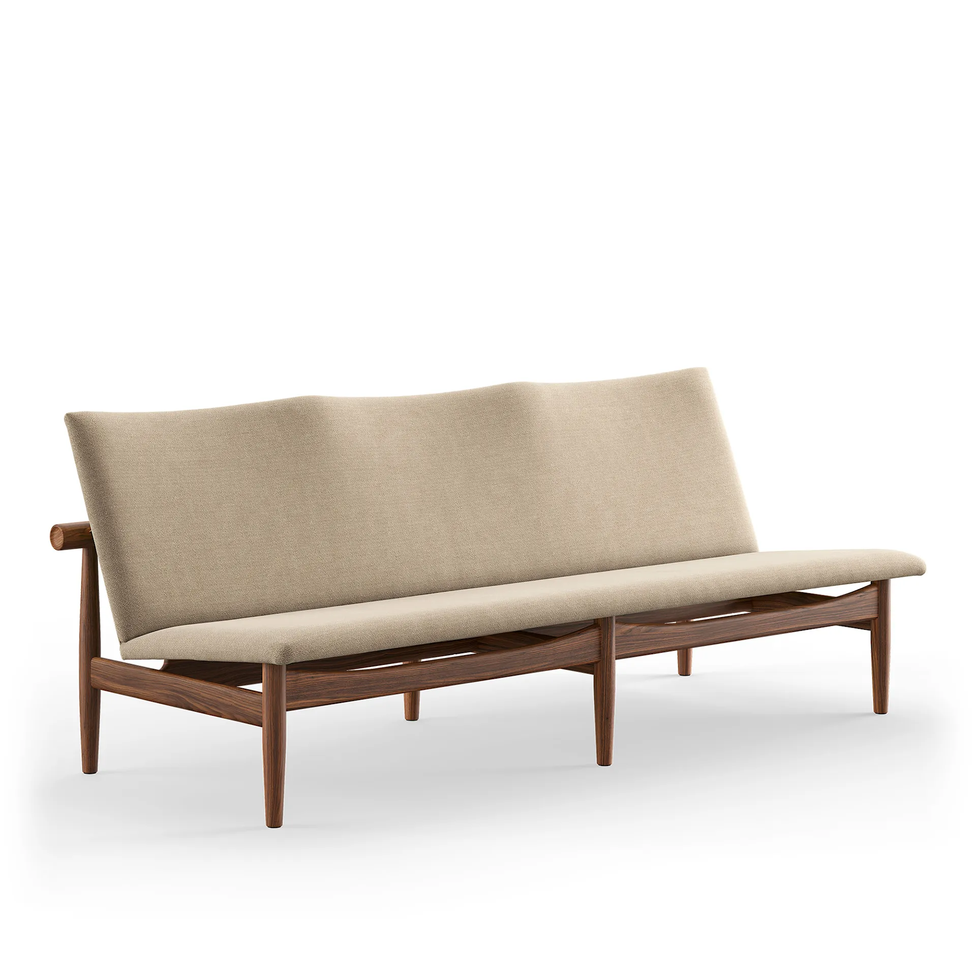 Japan sofa 3-pers Walnut - House of Finn Juhl - Finn Juhl - NO GA