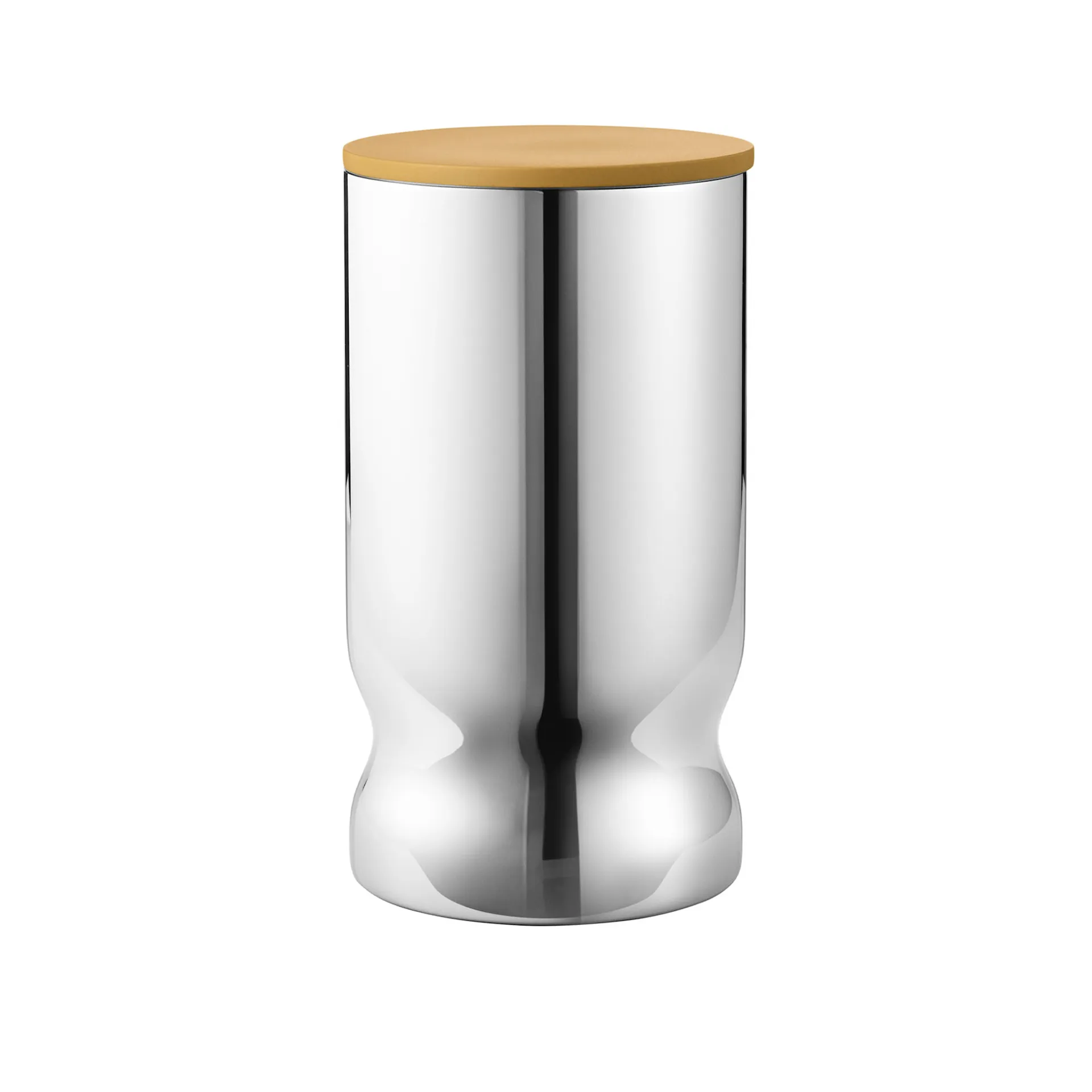 Alfredo Canister Medium 1.0 L Stainless Steel Yellow Lid - Georg Jensen - Alfredo Häberli  - NO GA