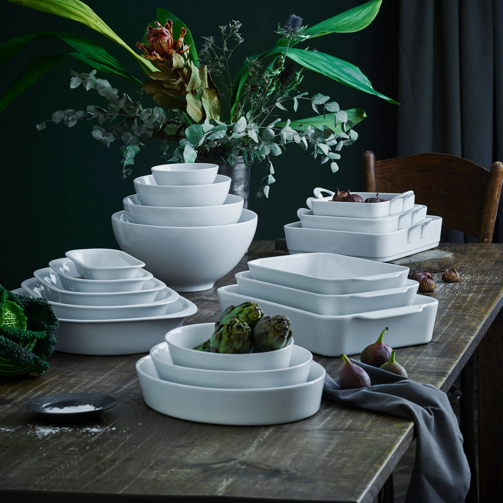 Serie original tønde oval hvid - 4