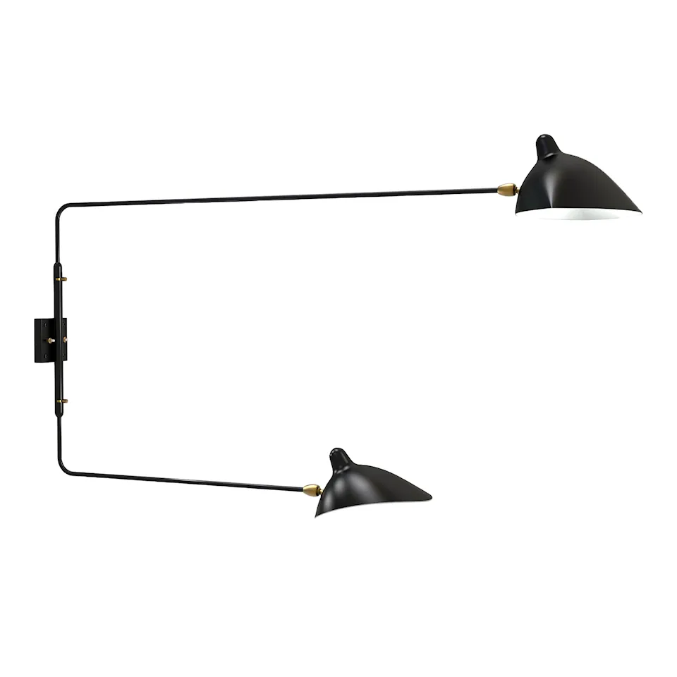 Two Swivel Straight Arms reading lamp