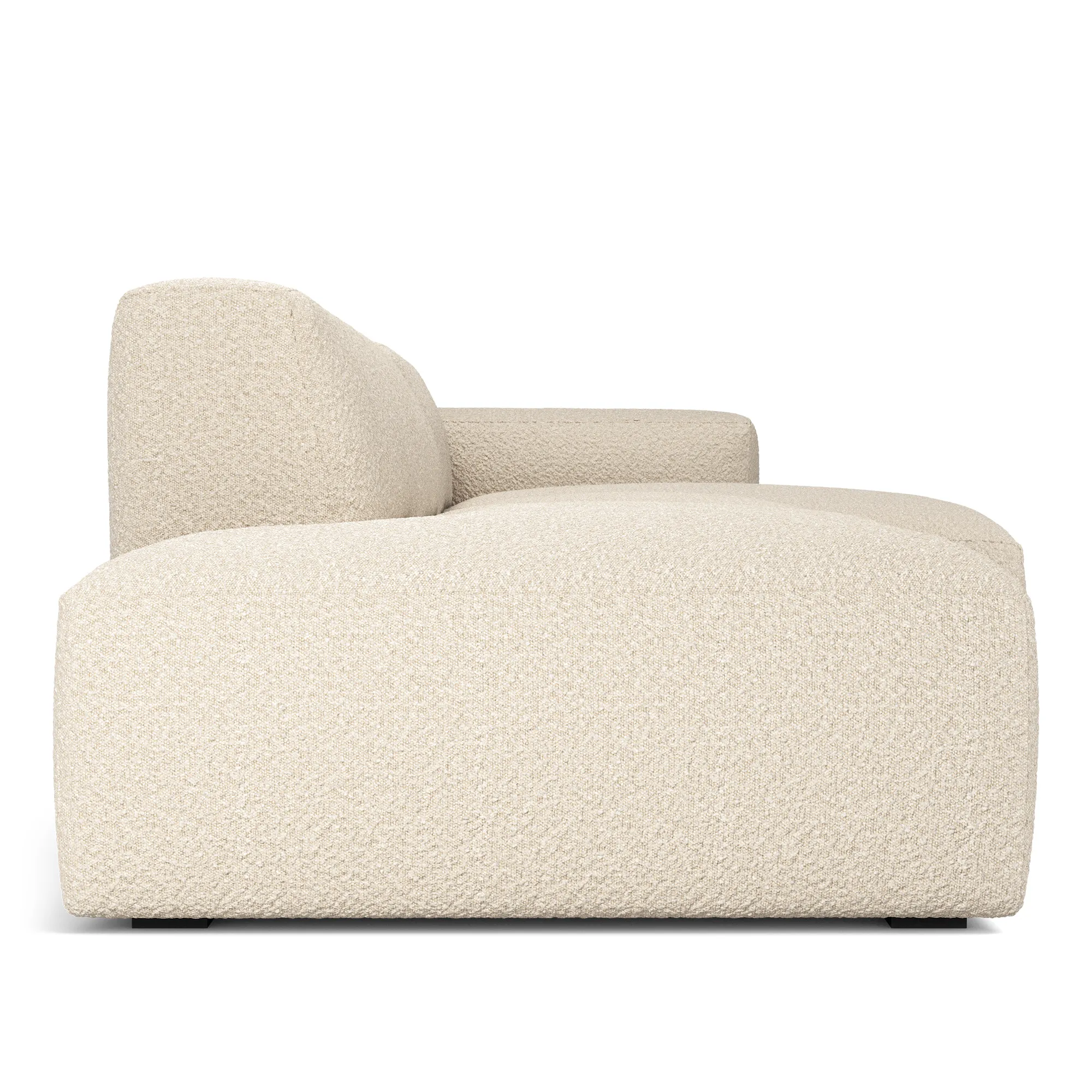 Brick 3-Seater Chaise Lounge Open End Left - 3