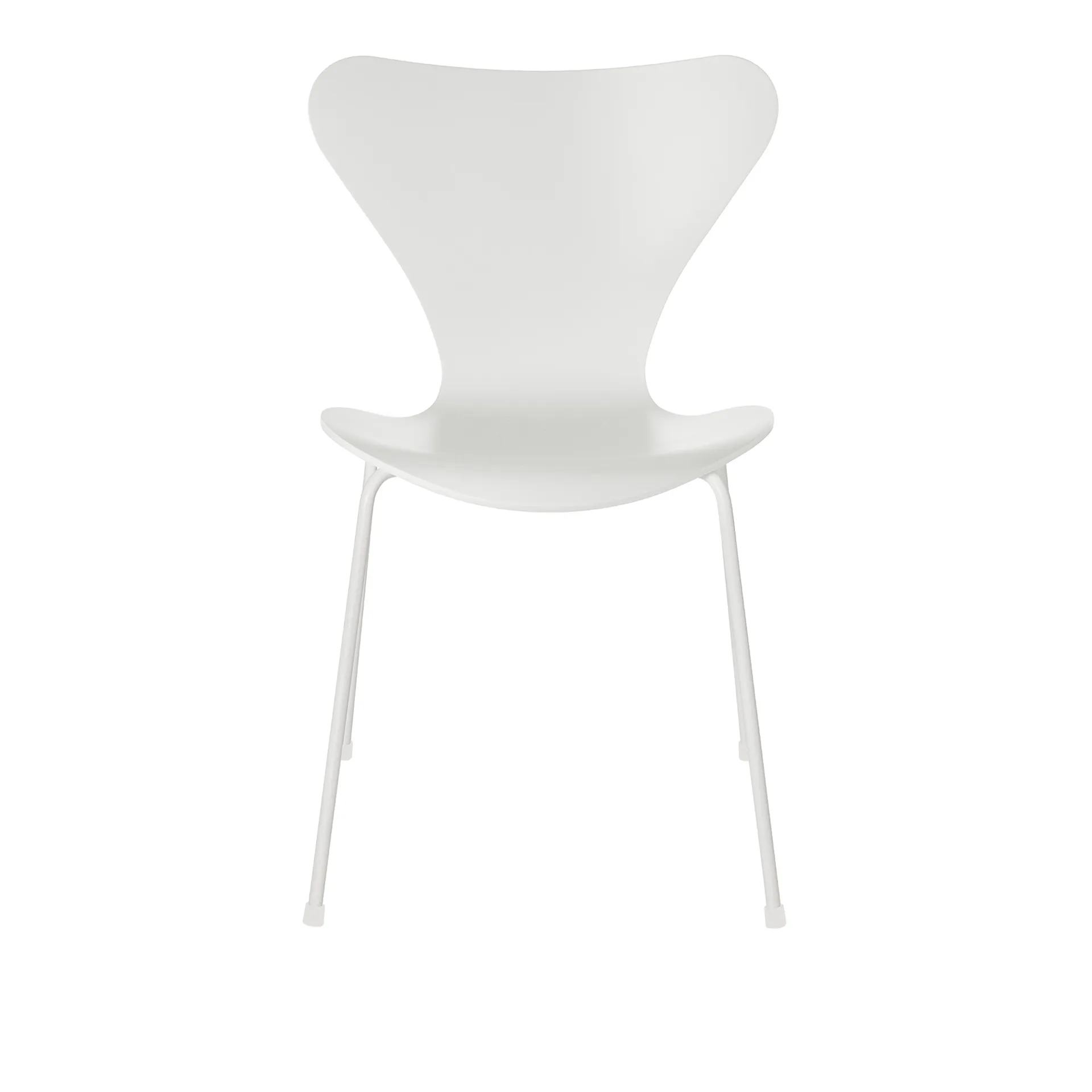 Series 7 chair 3107 beech veneer steel frame white - Fritz Hansen - Arne Jacobsen - NO GA