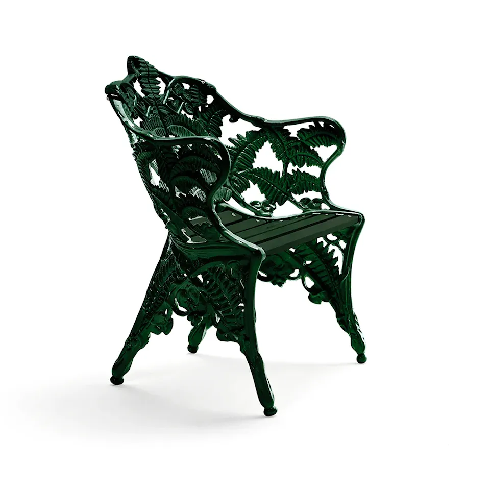 Armchair Classic - Green Lacquered Pine Wood/Green Lacquered Aluminium