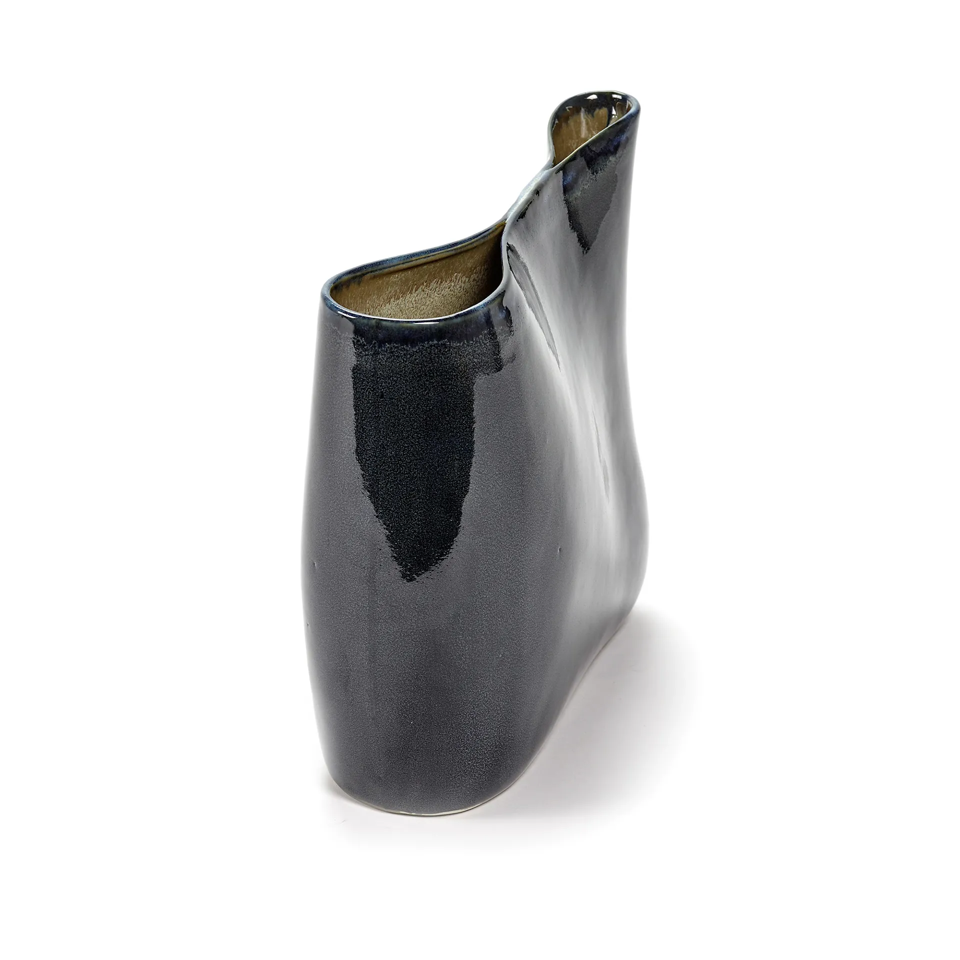 Terres De Reves Vase Low Blue Misty Grey - Serax - NO GA