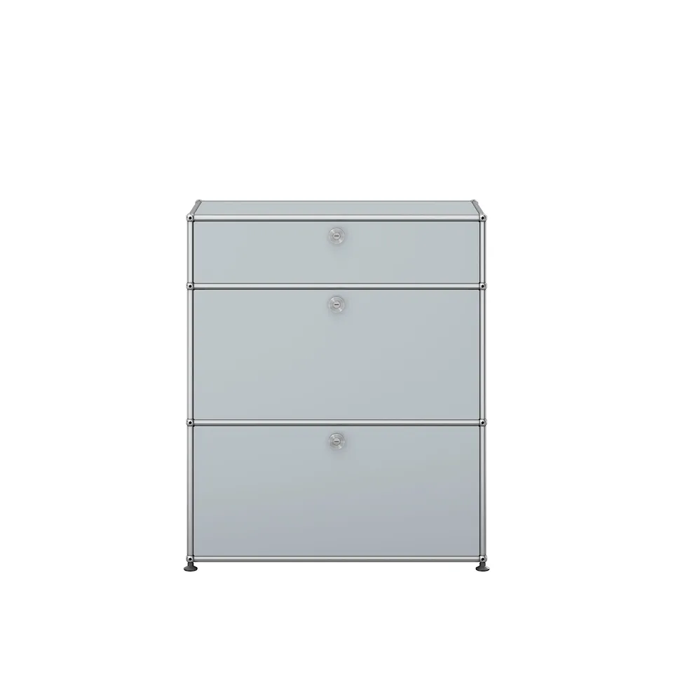 USM Haller 51 storage unit, USM Matte Silver