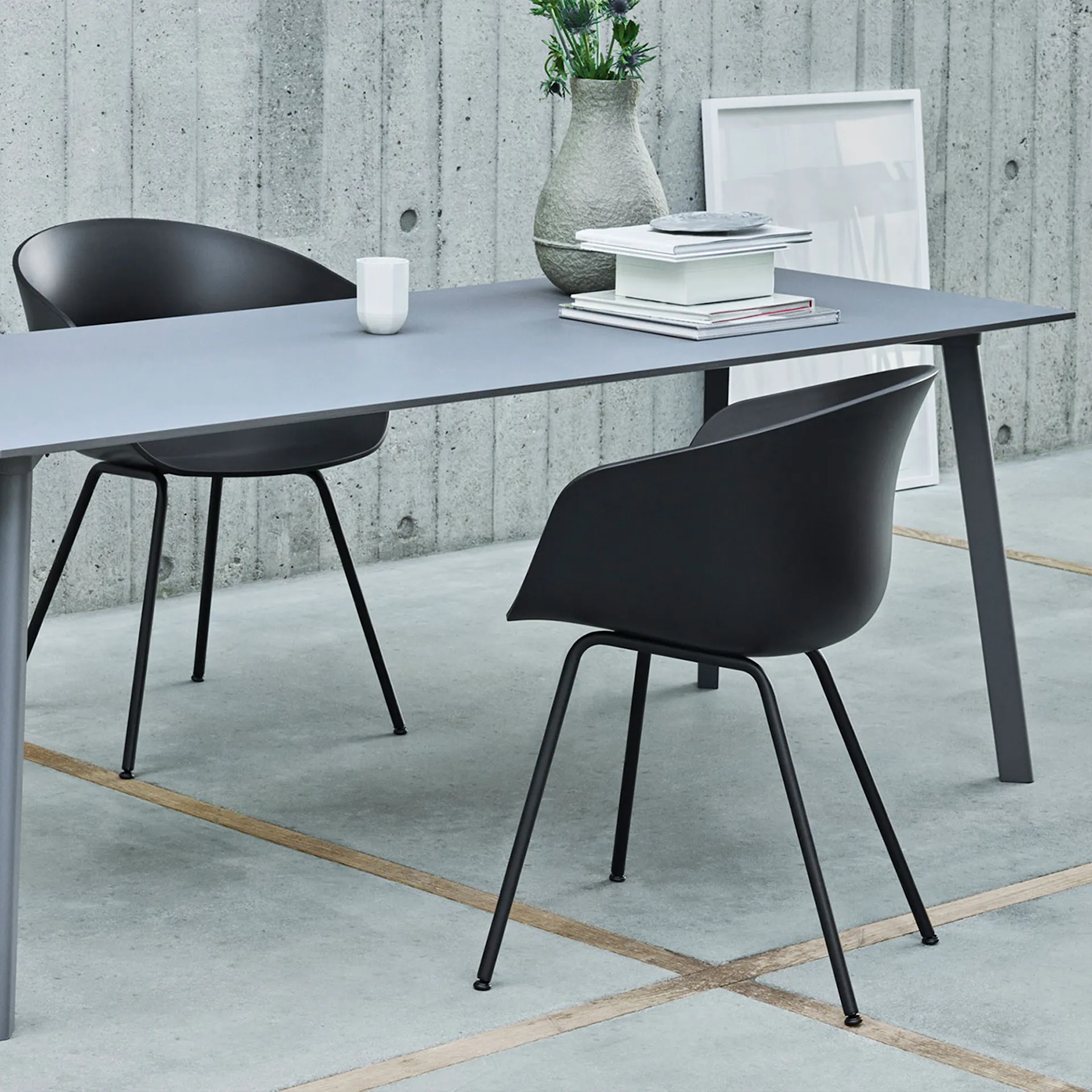 CPH Deux 210 2.0 Table 140 cm Stone Grey - HAY - Ronan & Erwan Bouroullec - NO GA