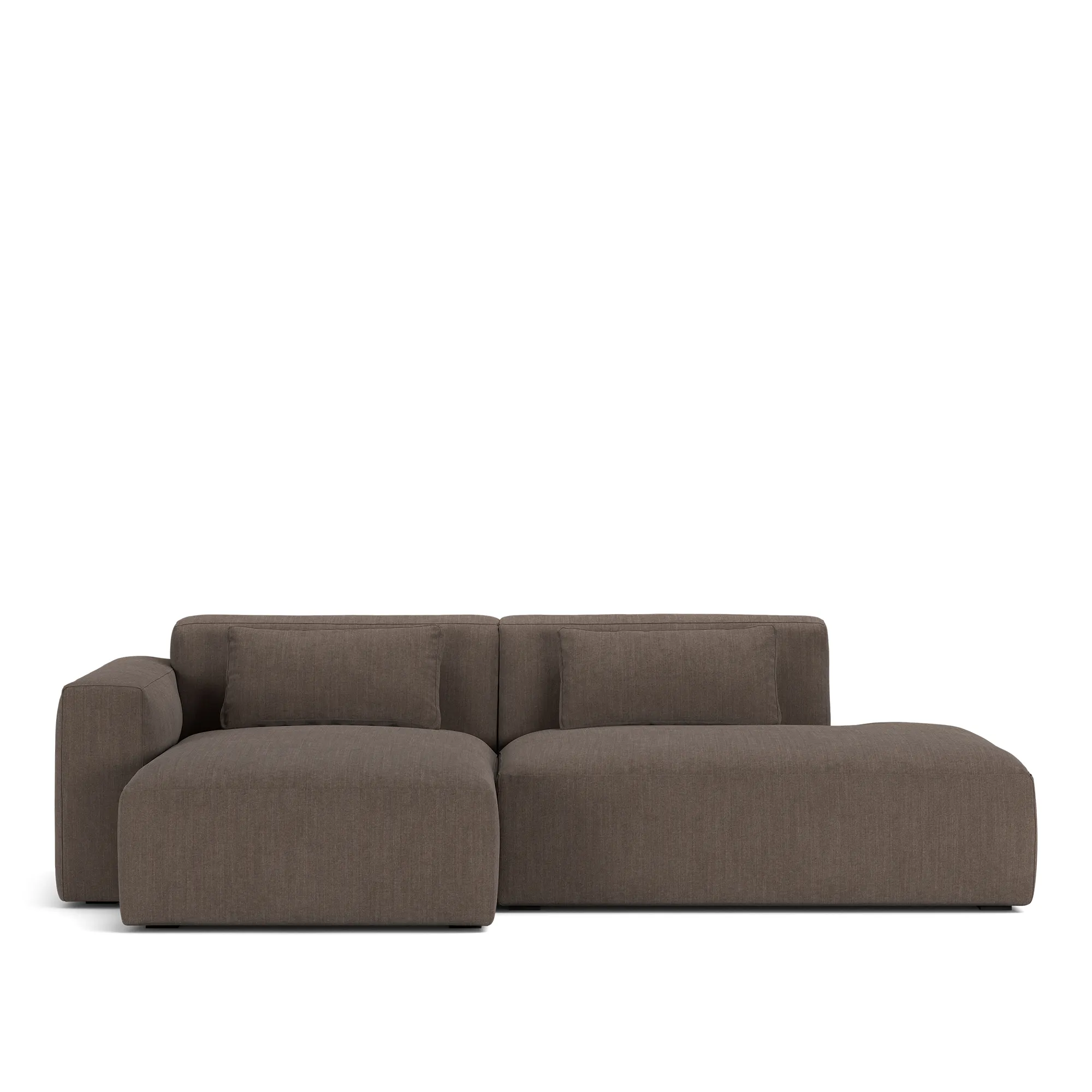 Brick 2-Seater Chaise Lounge Open End Right - 9