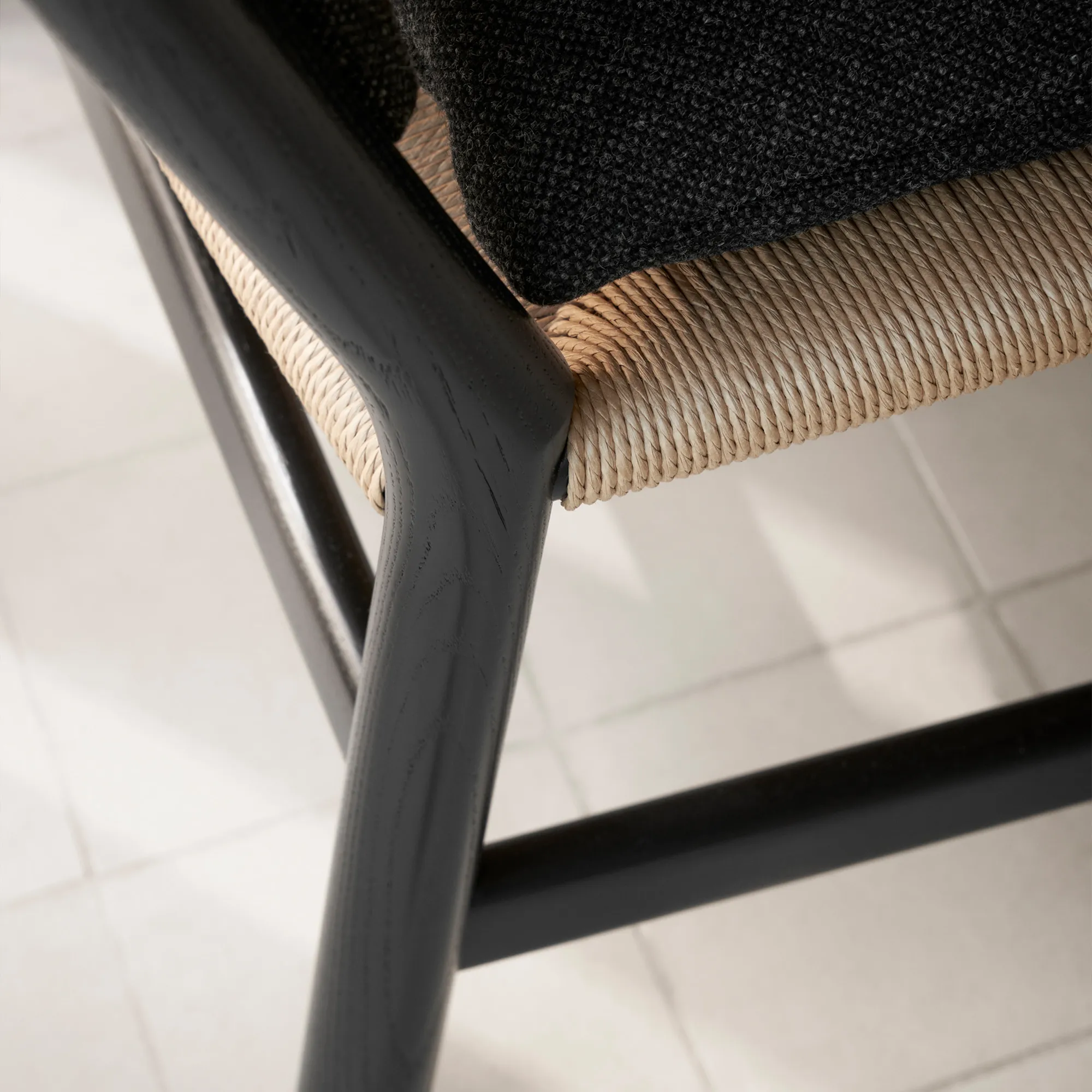 CH44 Armchair Oak/Natural Cord - 8