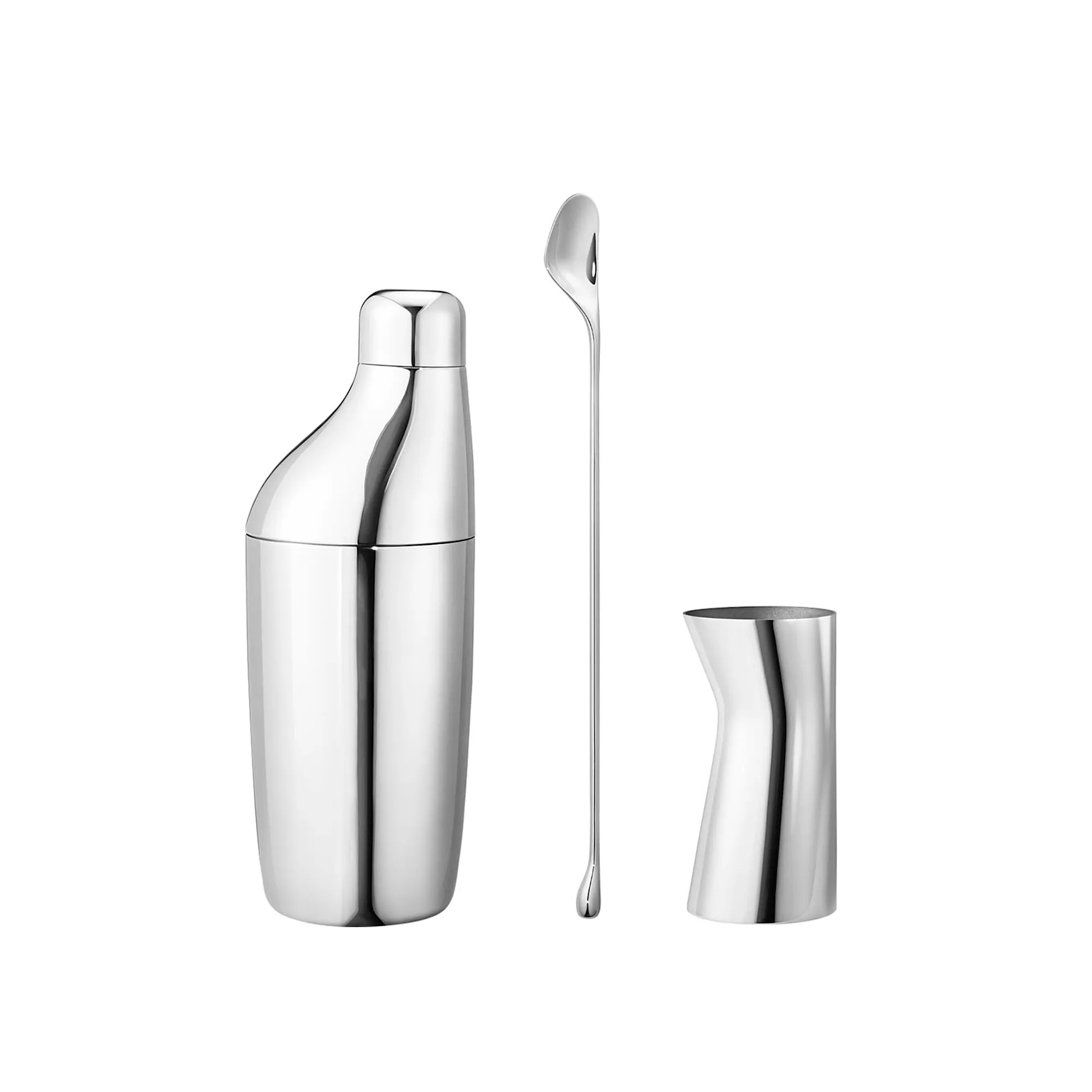 Sky Set - Shaker, Stirring Spoon & Jigger - Georg Jensen - NO GA