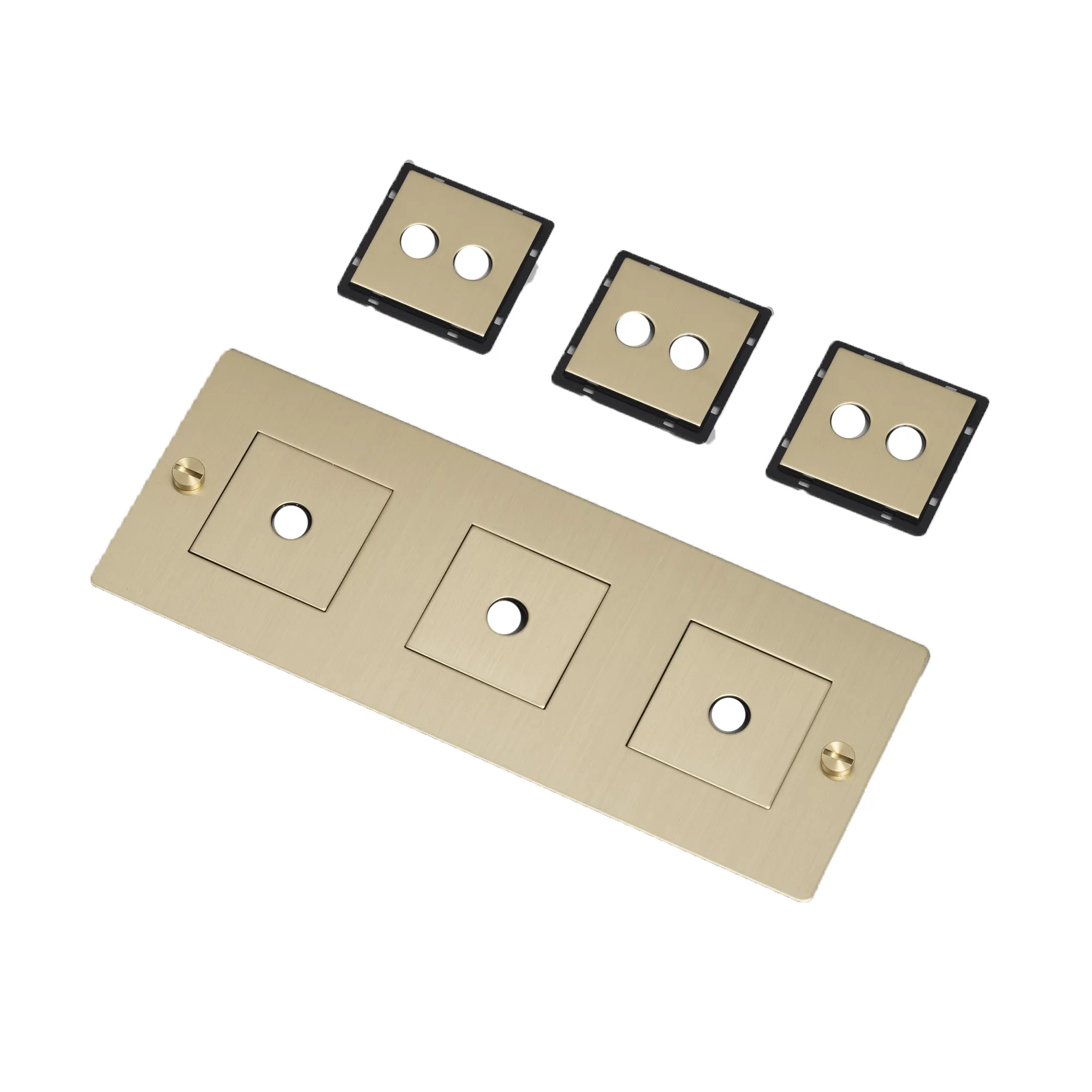 3G Wall Plate Horizontal With Infills - 1