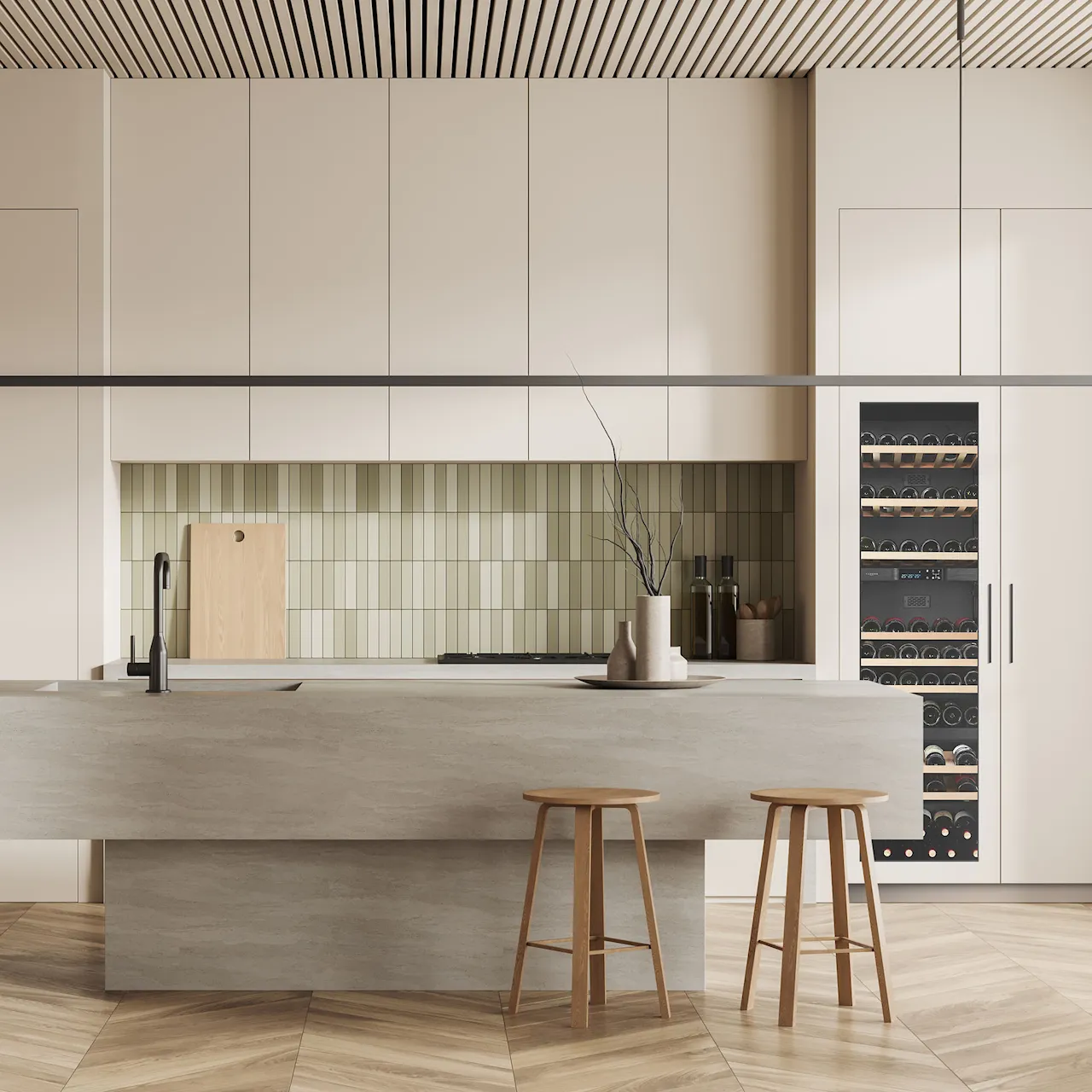 Kitchen integrated 180 triple zone