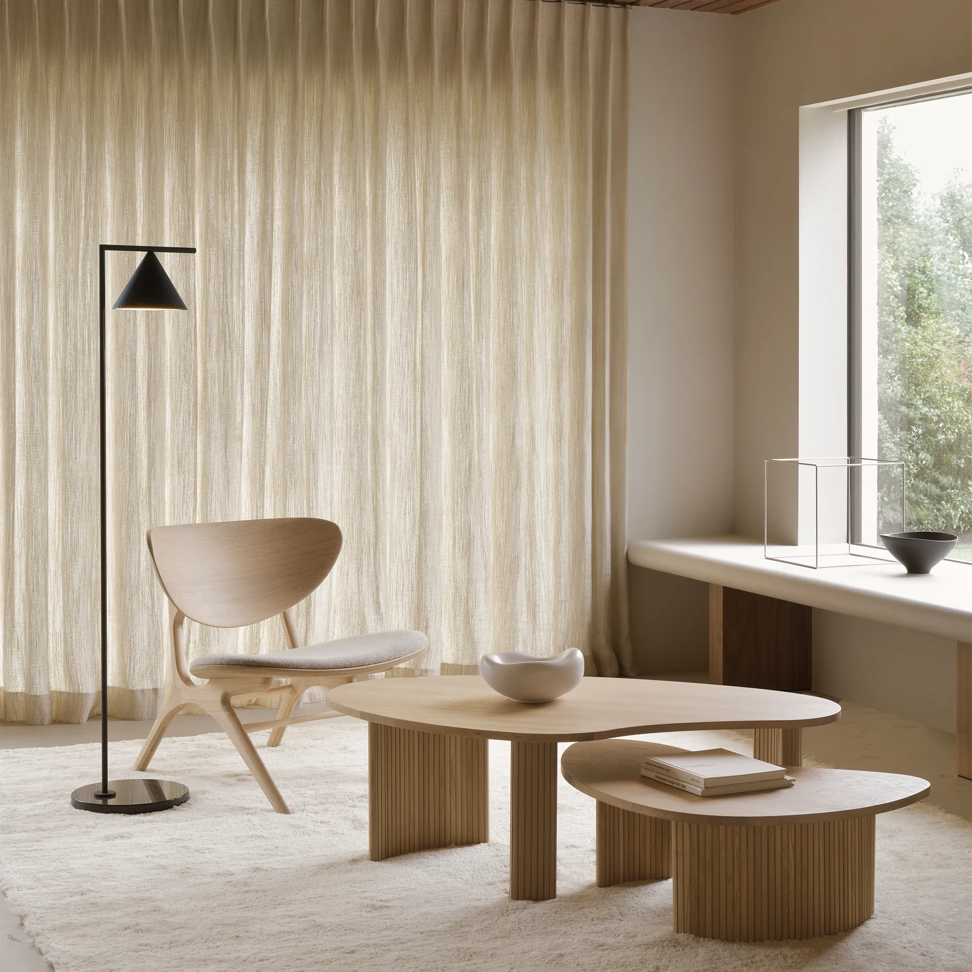 Boomerang Coffee Table 90 x 61 x 29 cm - 2