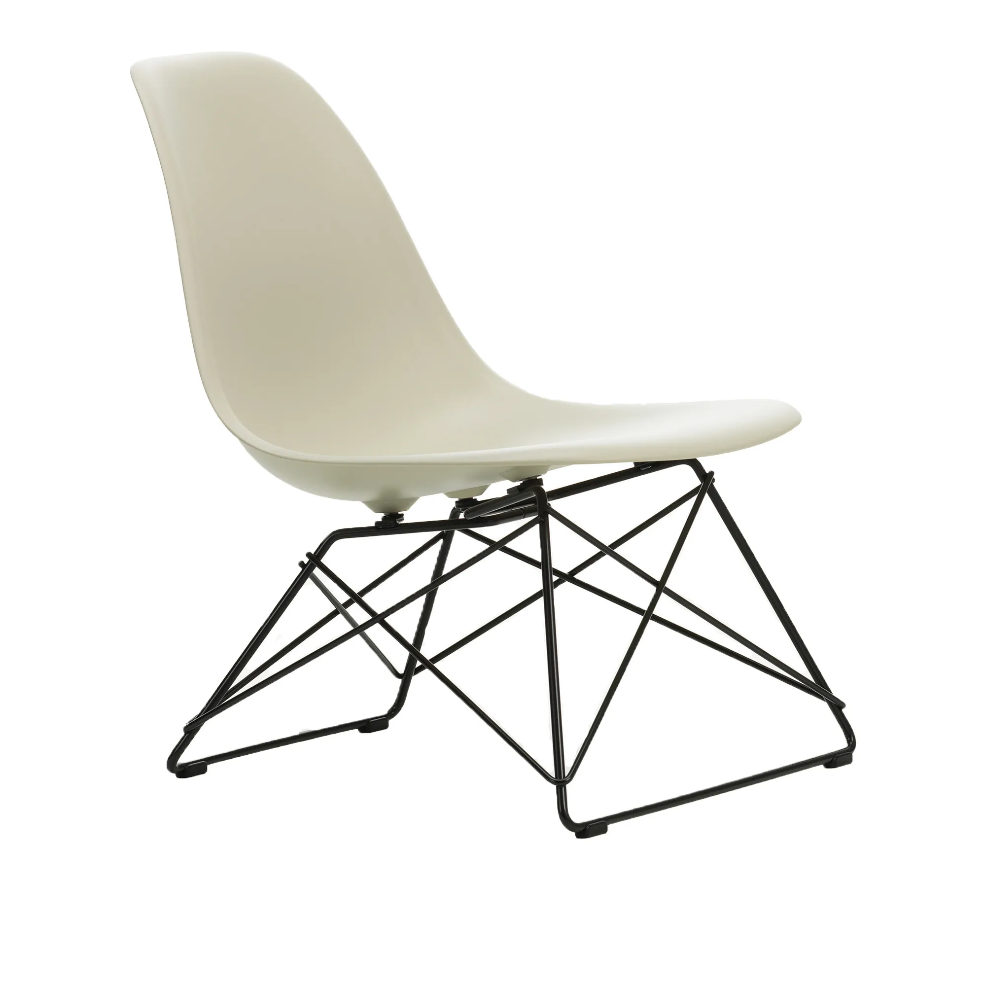 Eames RE Plastic Side Chair LSR stol Basic Dark - 1