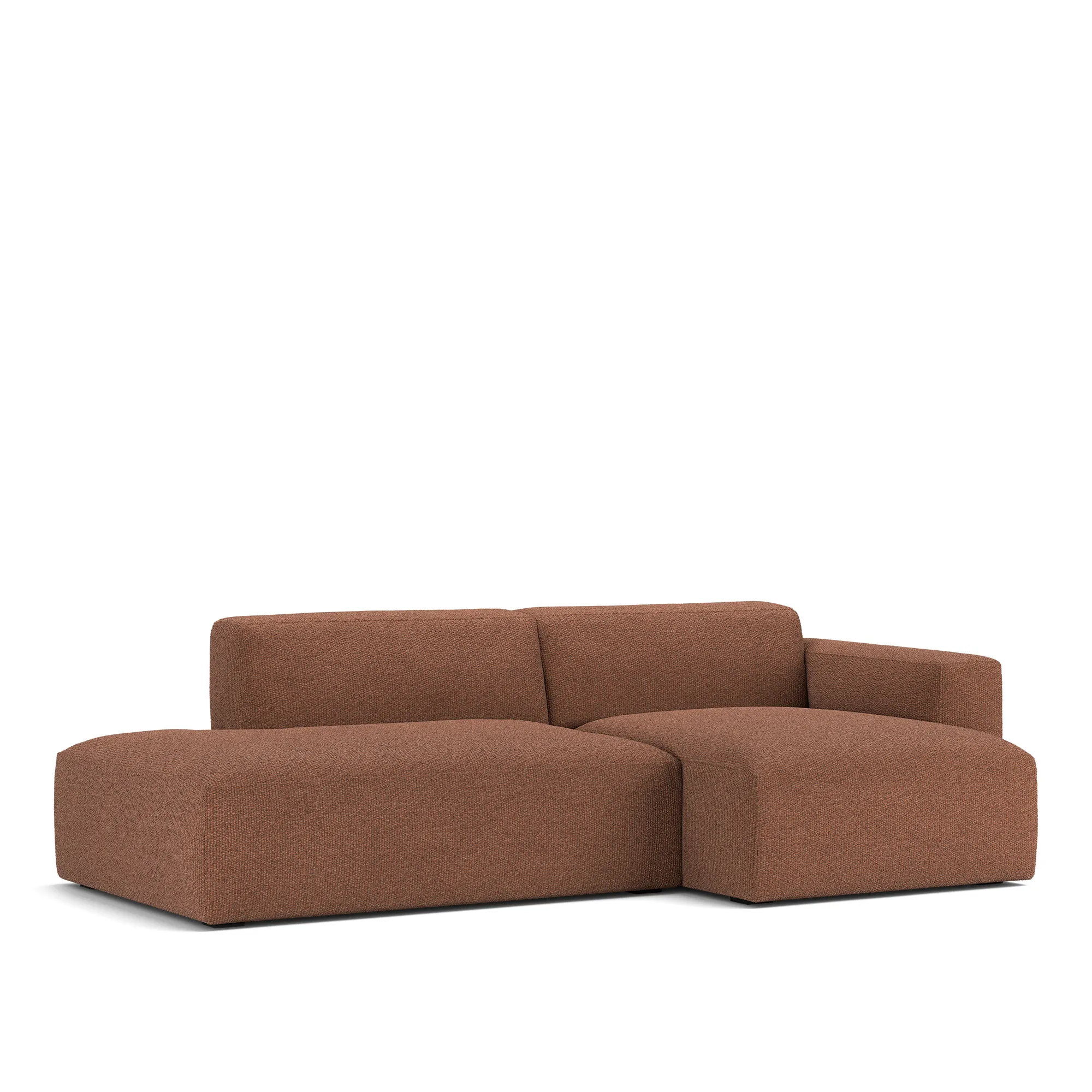 Brick 2-Seater Chaise Lounge Open End Left - 4