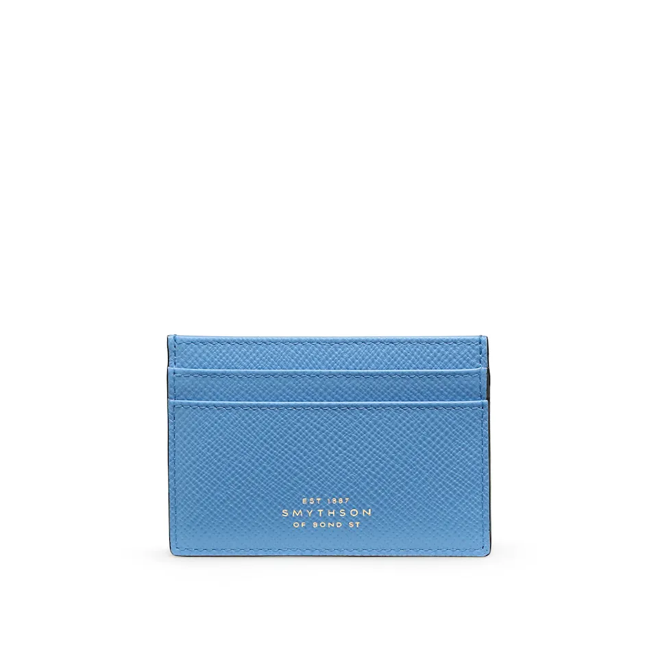 Panama Flat Card Holder - Nile Blue