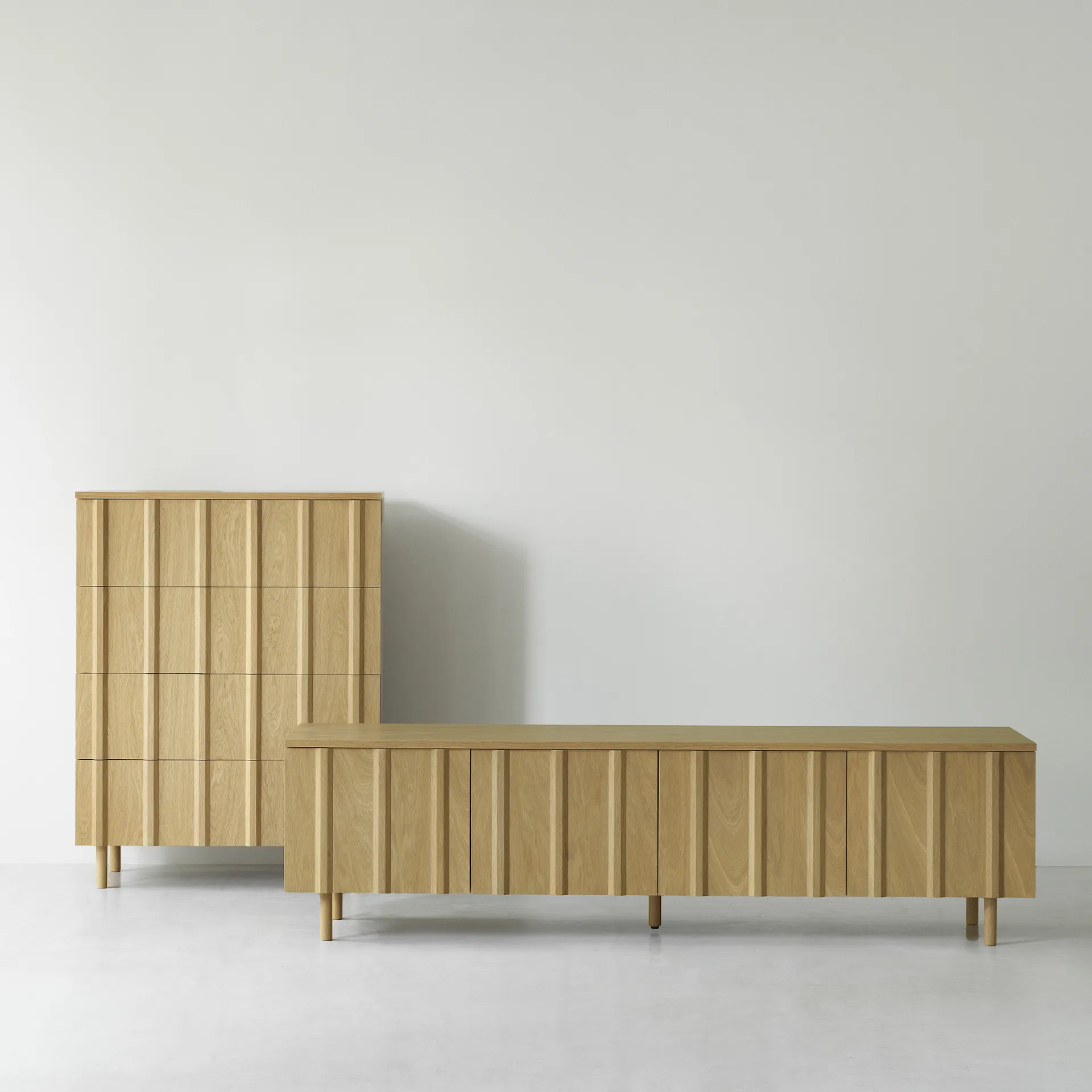 Rib Dresser 4 Drawers - Normann Copenhagen - NO GA