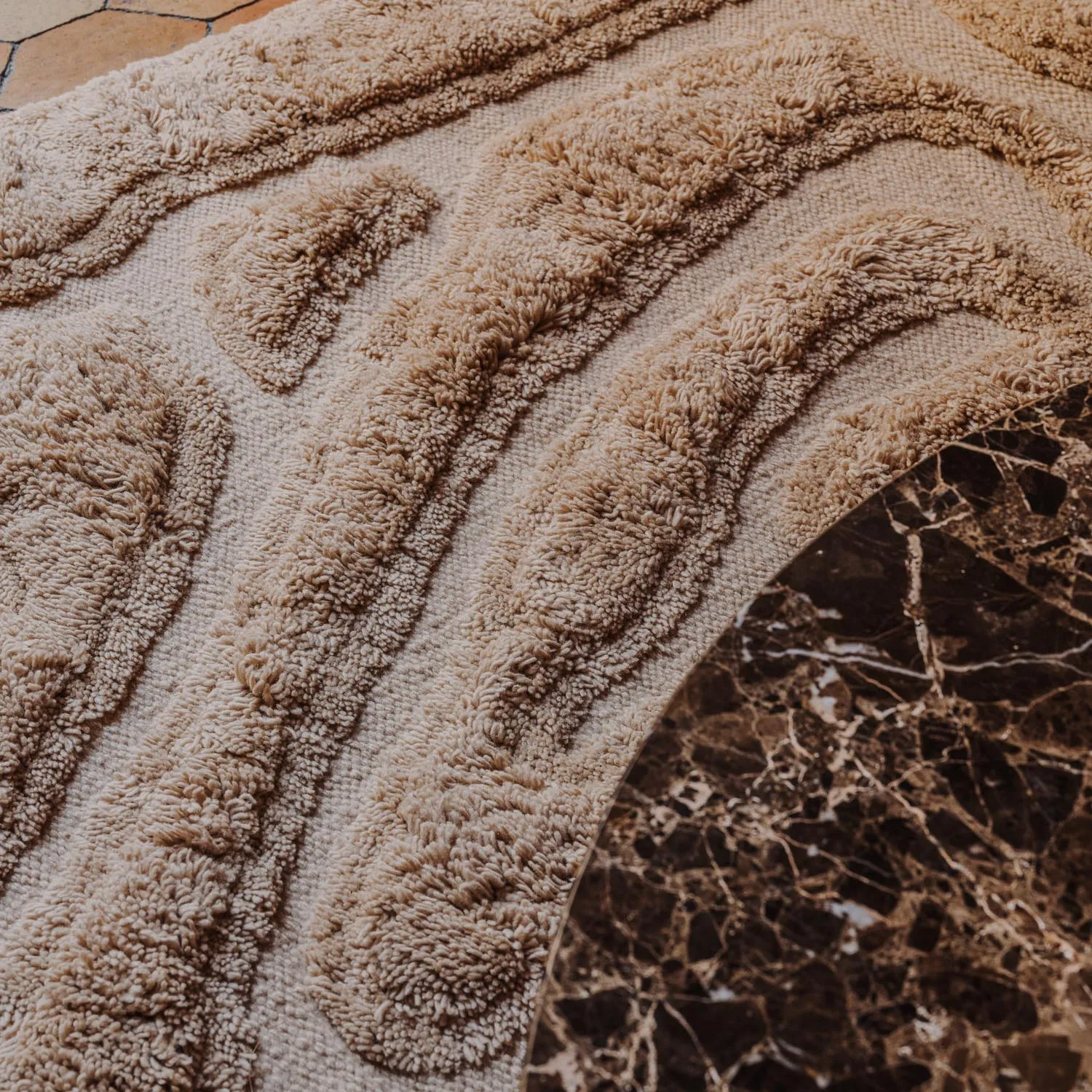 Beaten Track wool rug ginger - 3