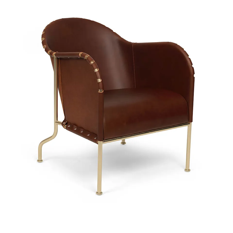 Bruno Armchair Brass