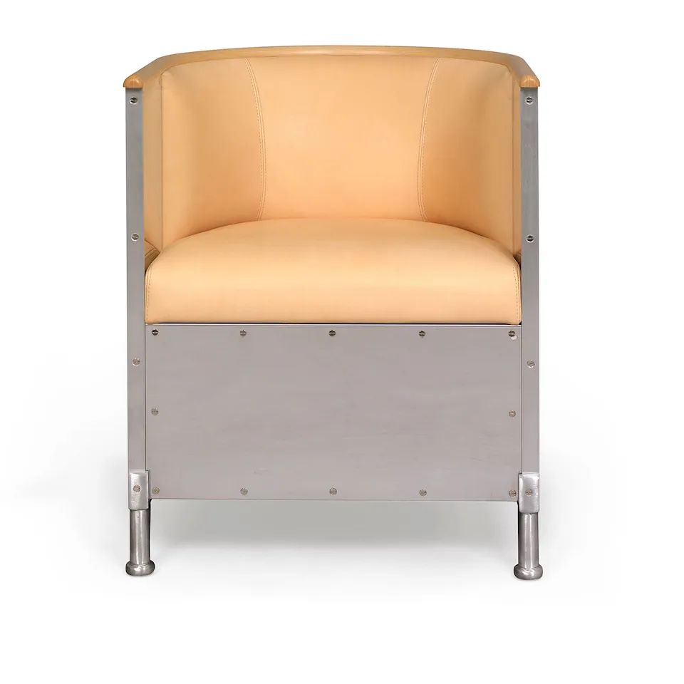 Aluminum Armchair Matt Brushed Aluminum