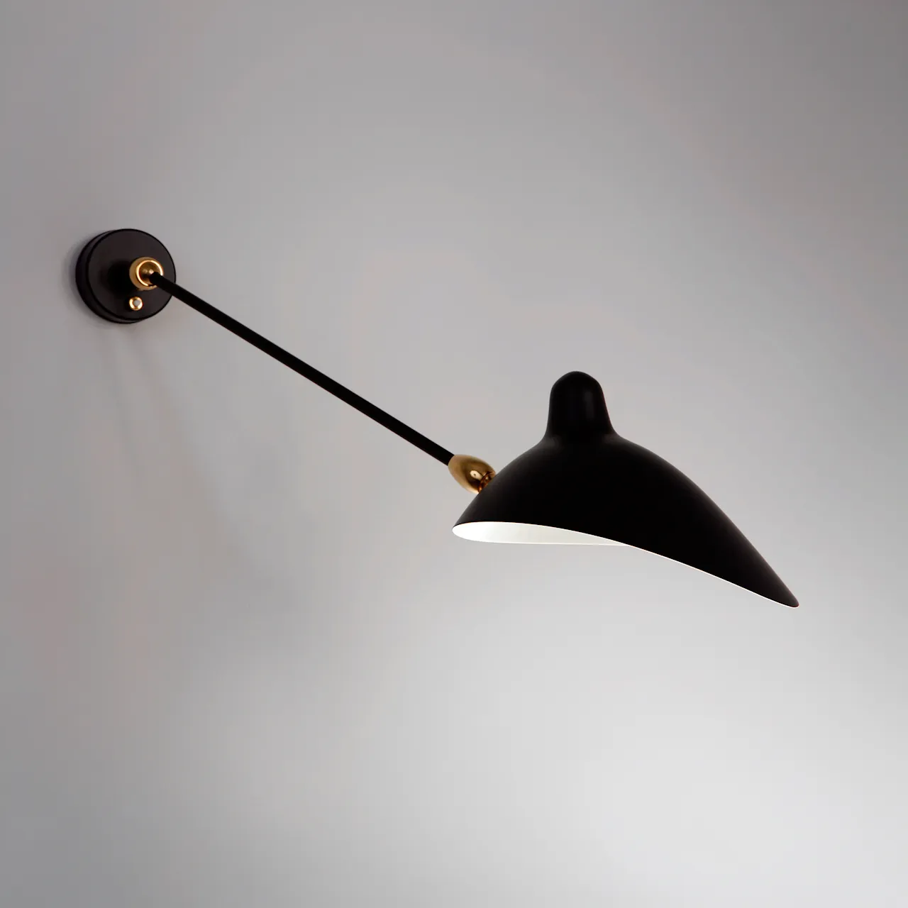 One Double Swivel Straight Arm reading lamp