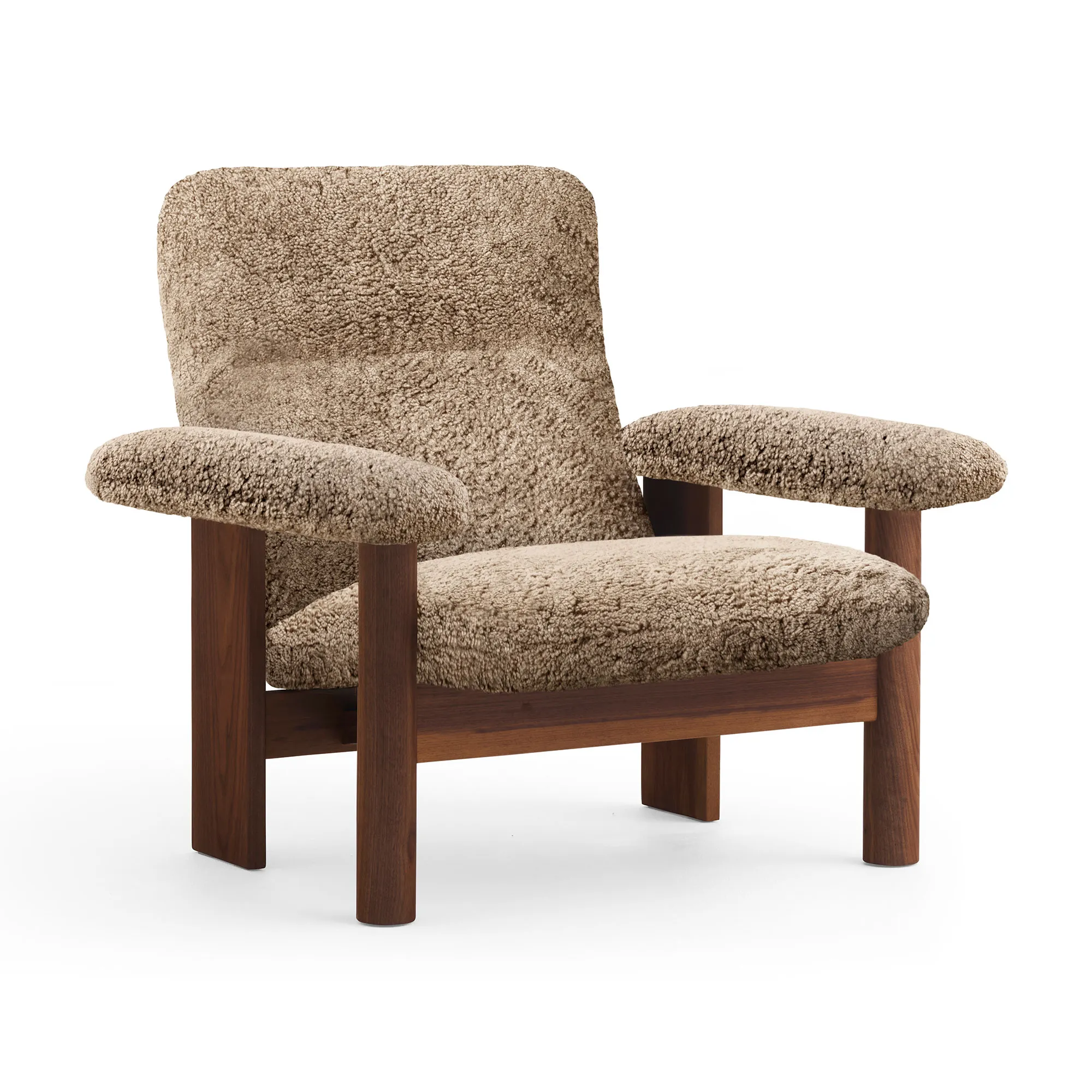 Brasilia Lounge Chair Walnut