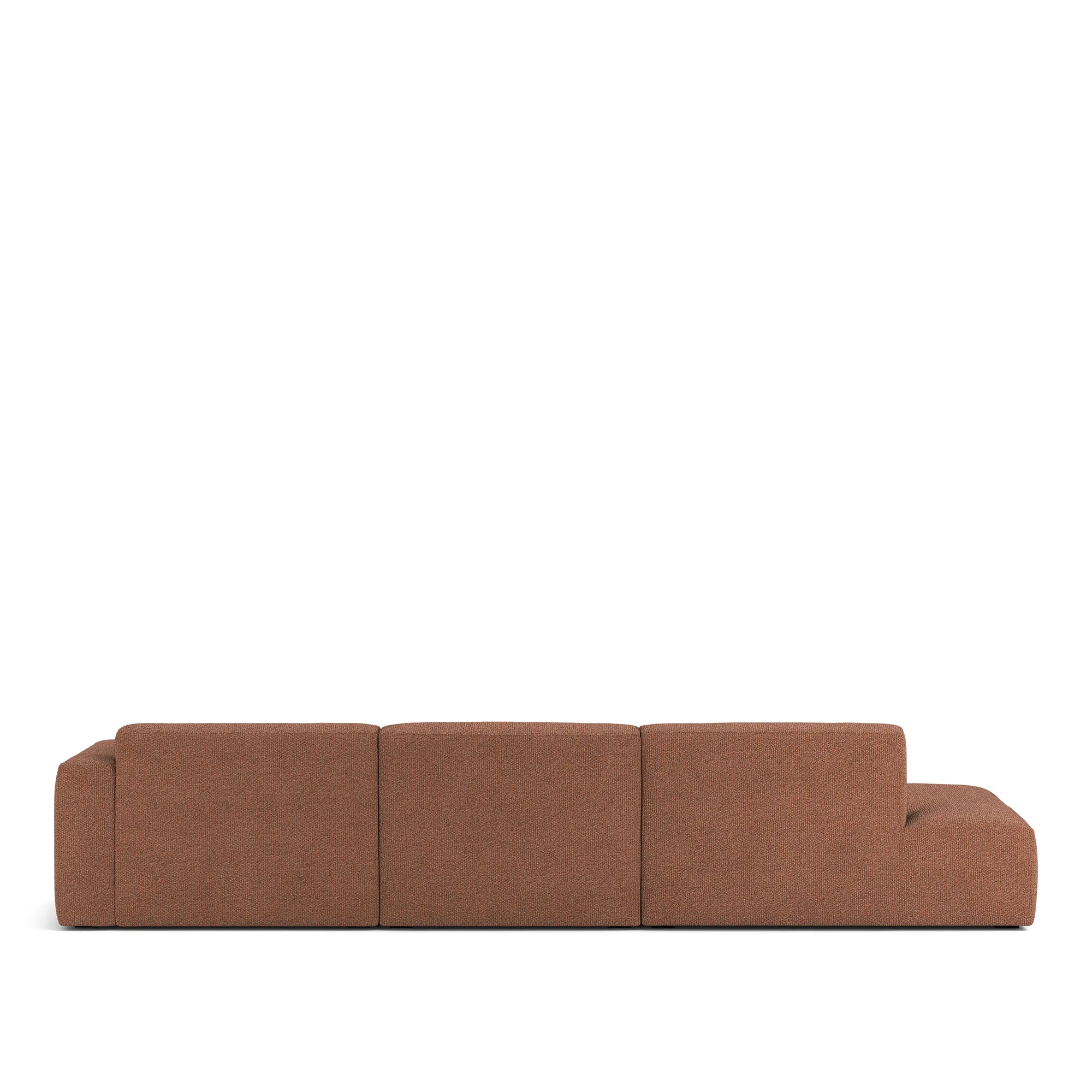 Brick 3-Seater Chaise Lounge Open End Left - 6