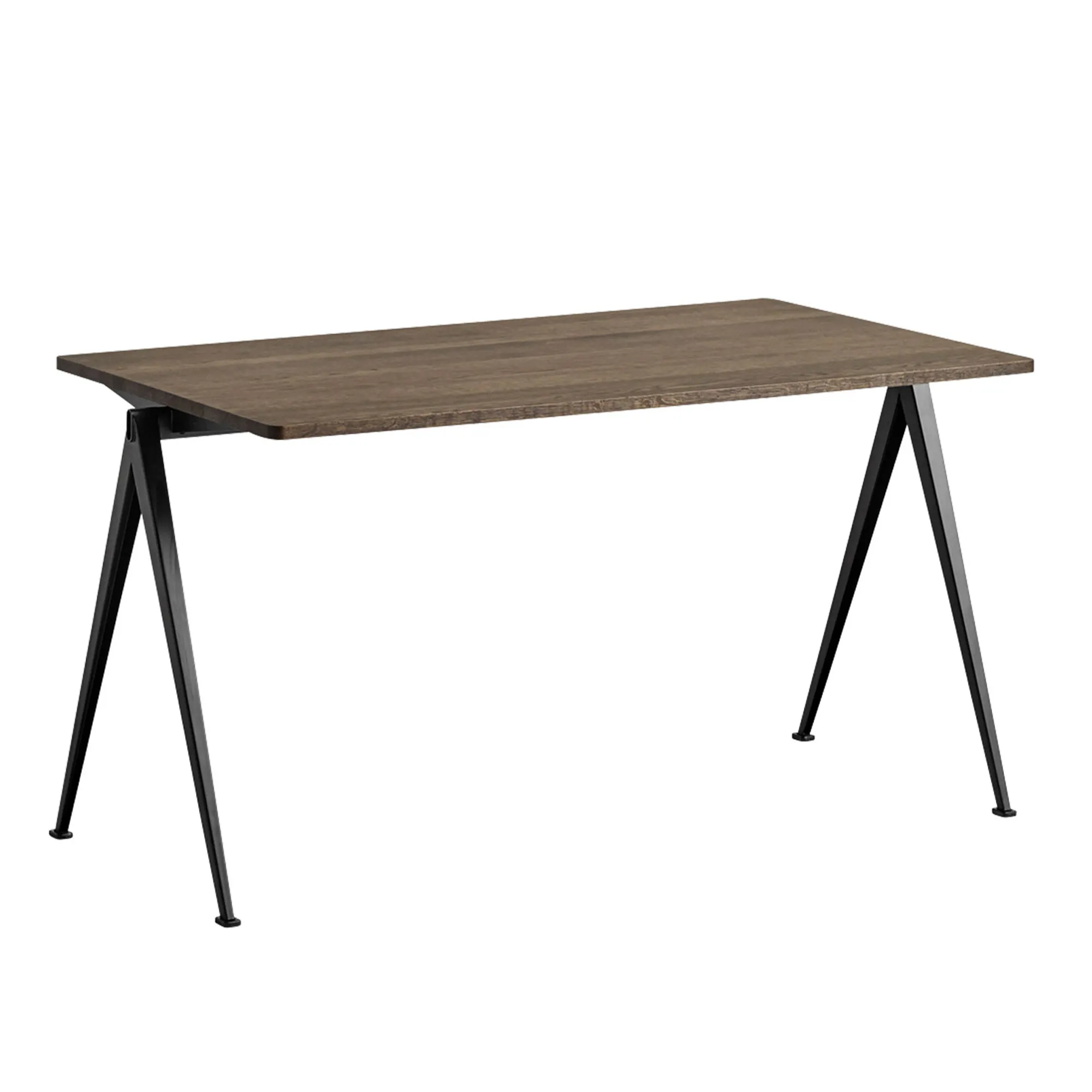 Pyramid 01 table 75x140 cm black powder coated steel - 1