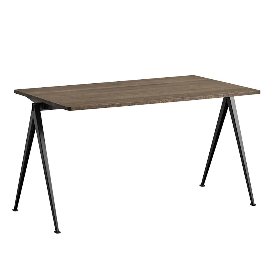 Pyramid 01 table 75x140 cm black powder coated steel