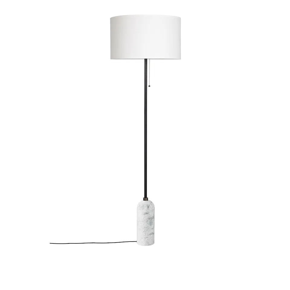 Gravity Floor Lamp White Marble